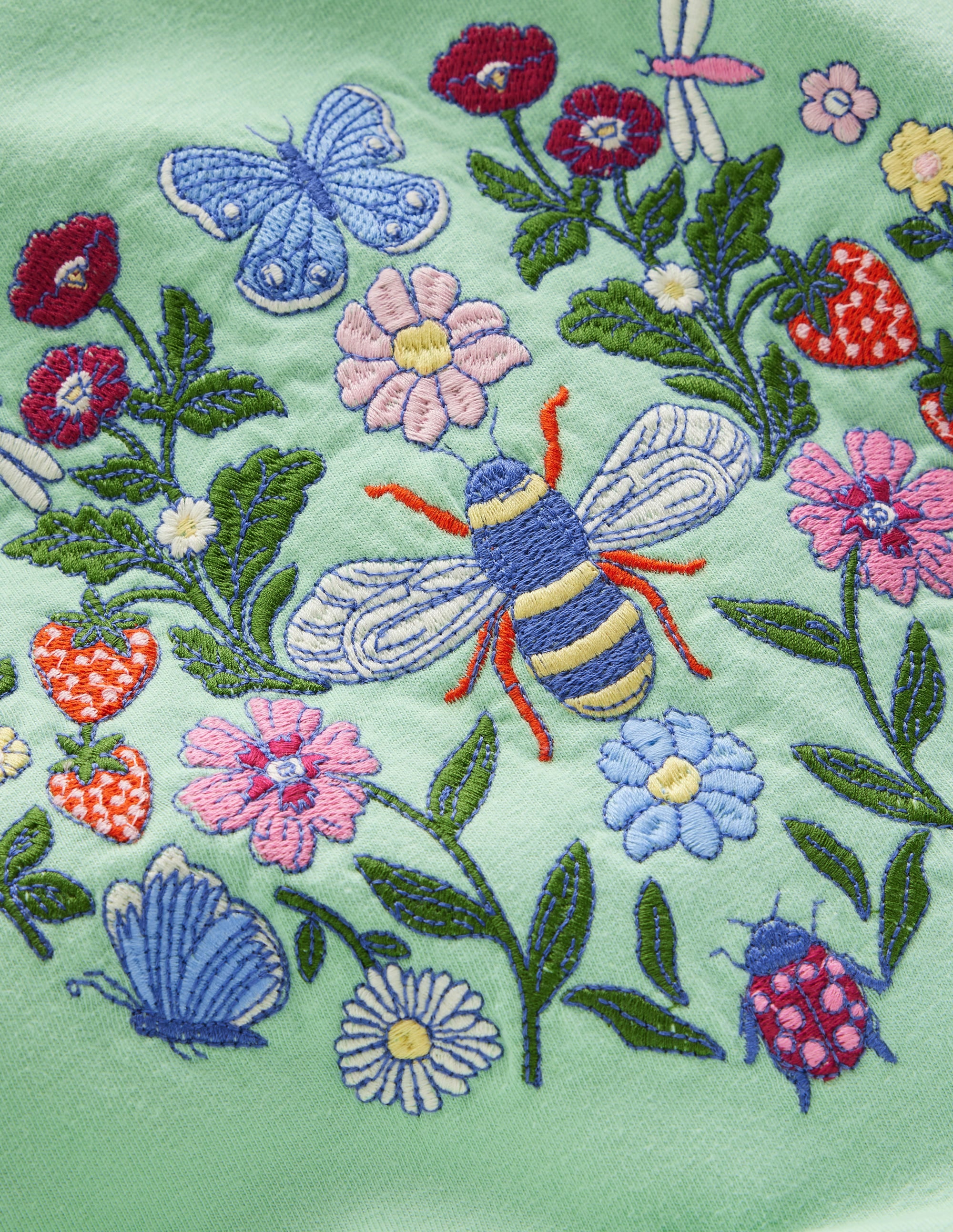 Long Sleeve Superstitch Tee-Pistachio Green Bee - Image 3