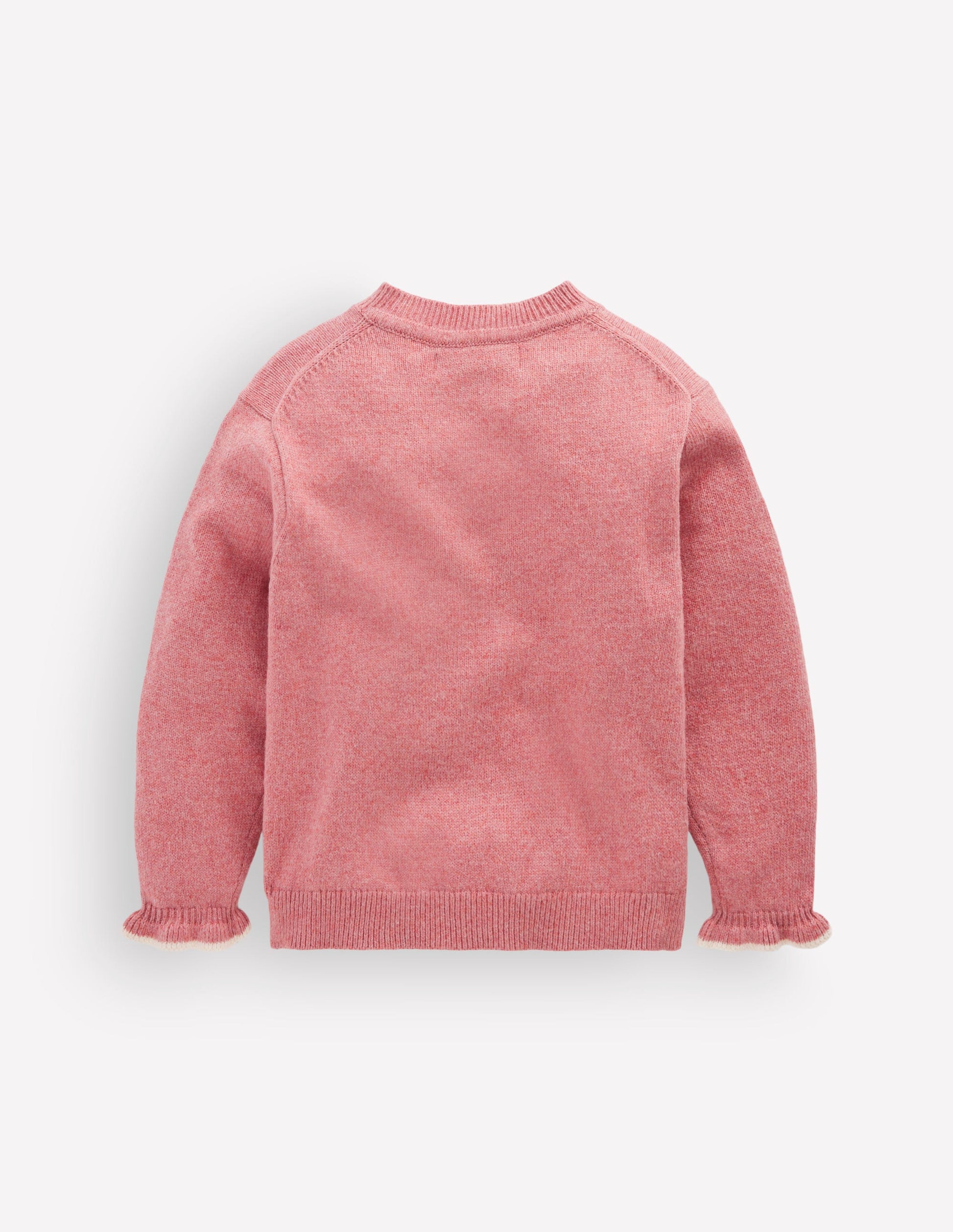 Everyday Frilled Cardigan-Vintage Rose-4