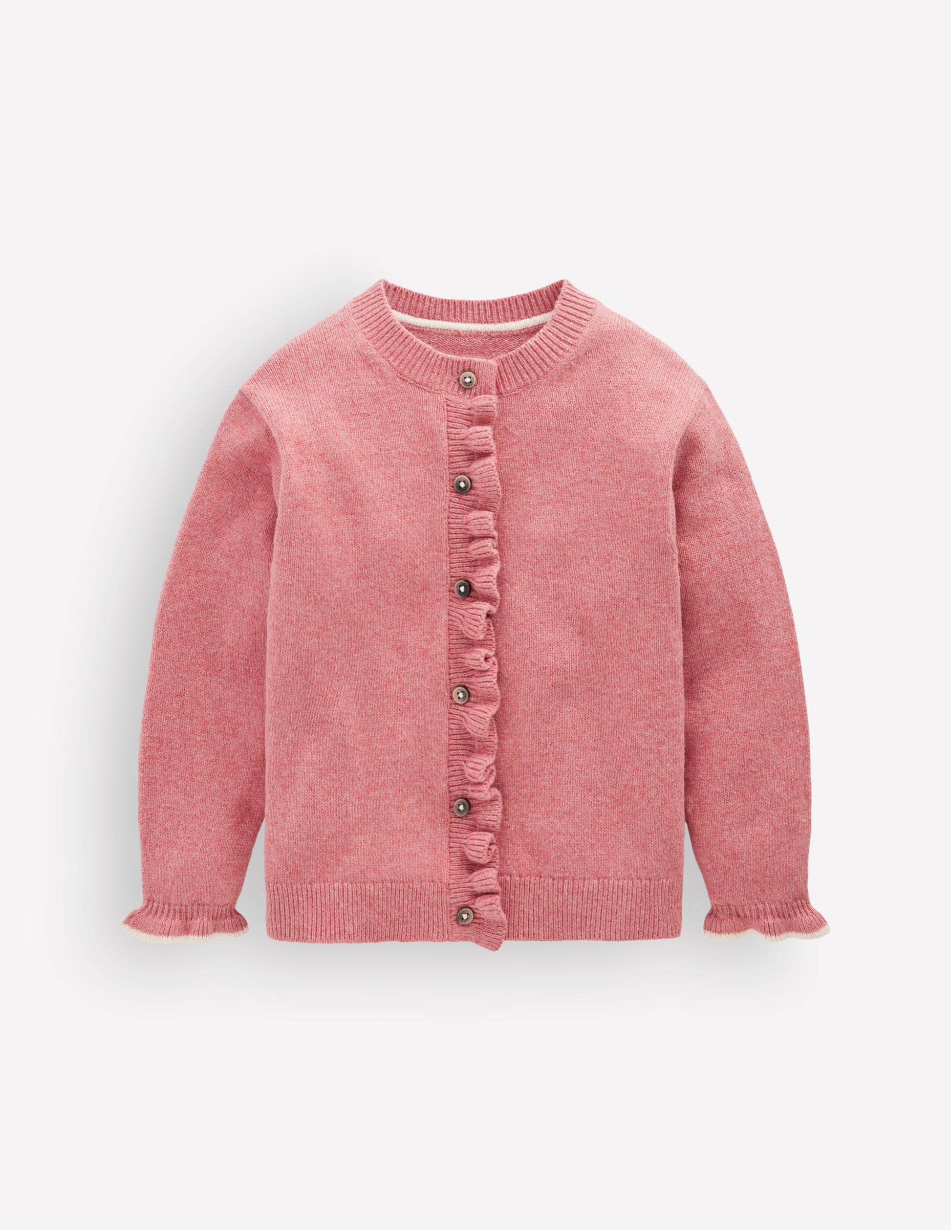 Everyday Frilled Cardigan-Vintage Rose-3