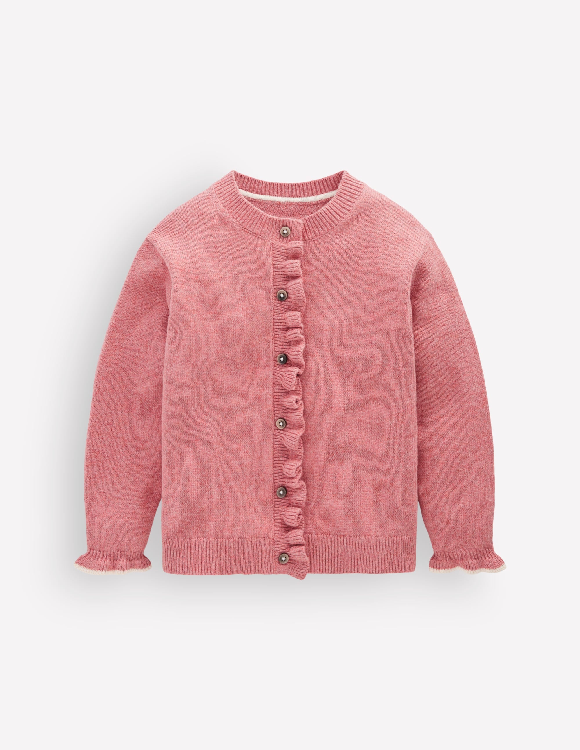 Everyday Frilled Cardigan-Vintage Rose - Image 3