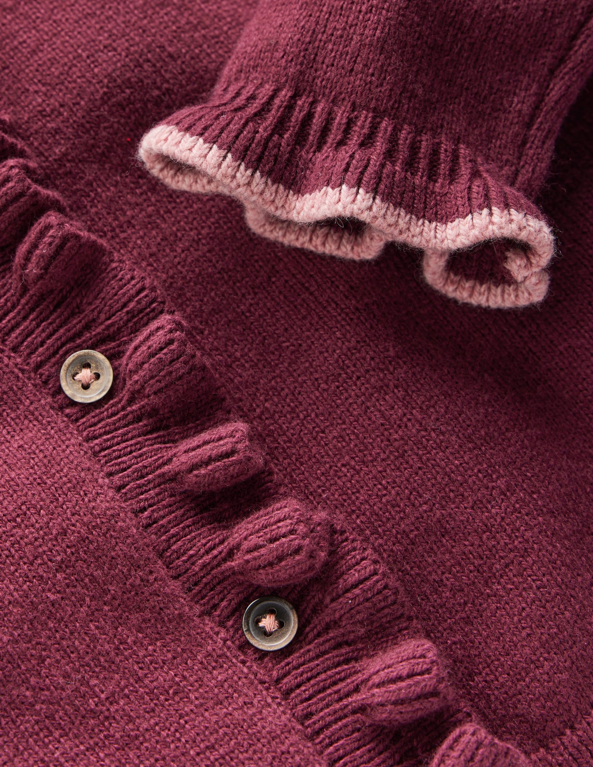 Everyday Frilled Cardigan-Deep Wisteria-5
