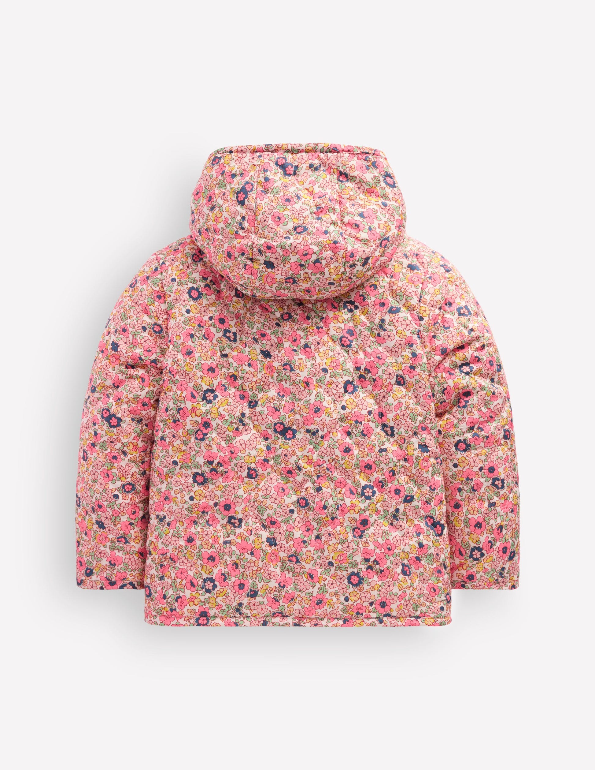Borg Padded Jacket-Pink Flowerbed-2