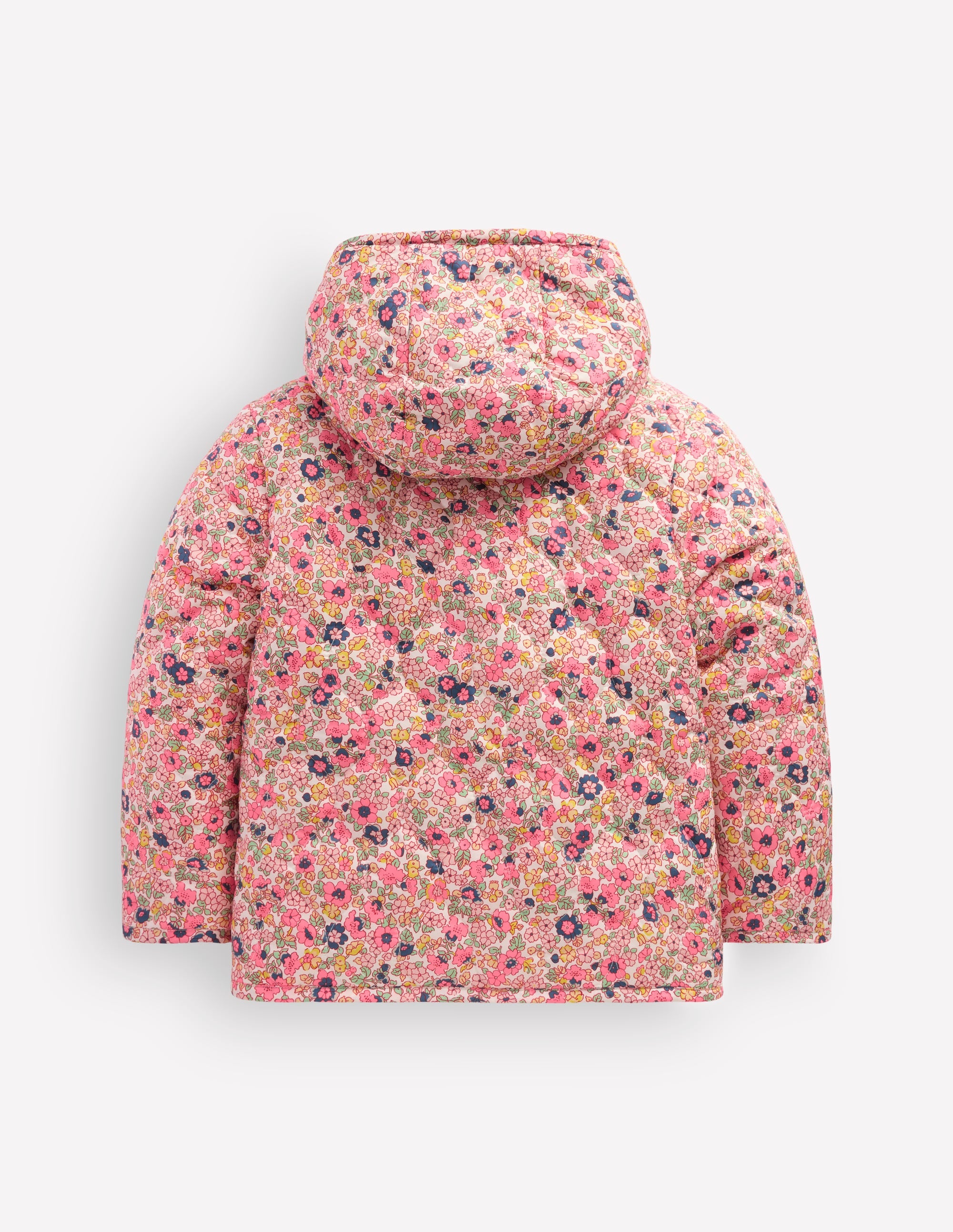 Borg Padded Jacket-Pink Flowerbed - Image 2