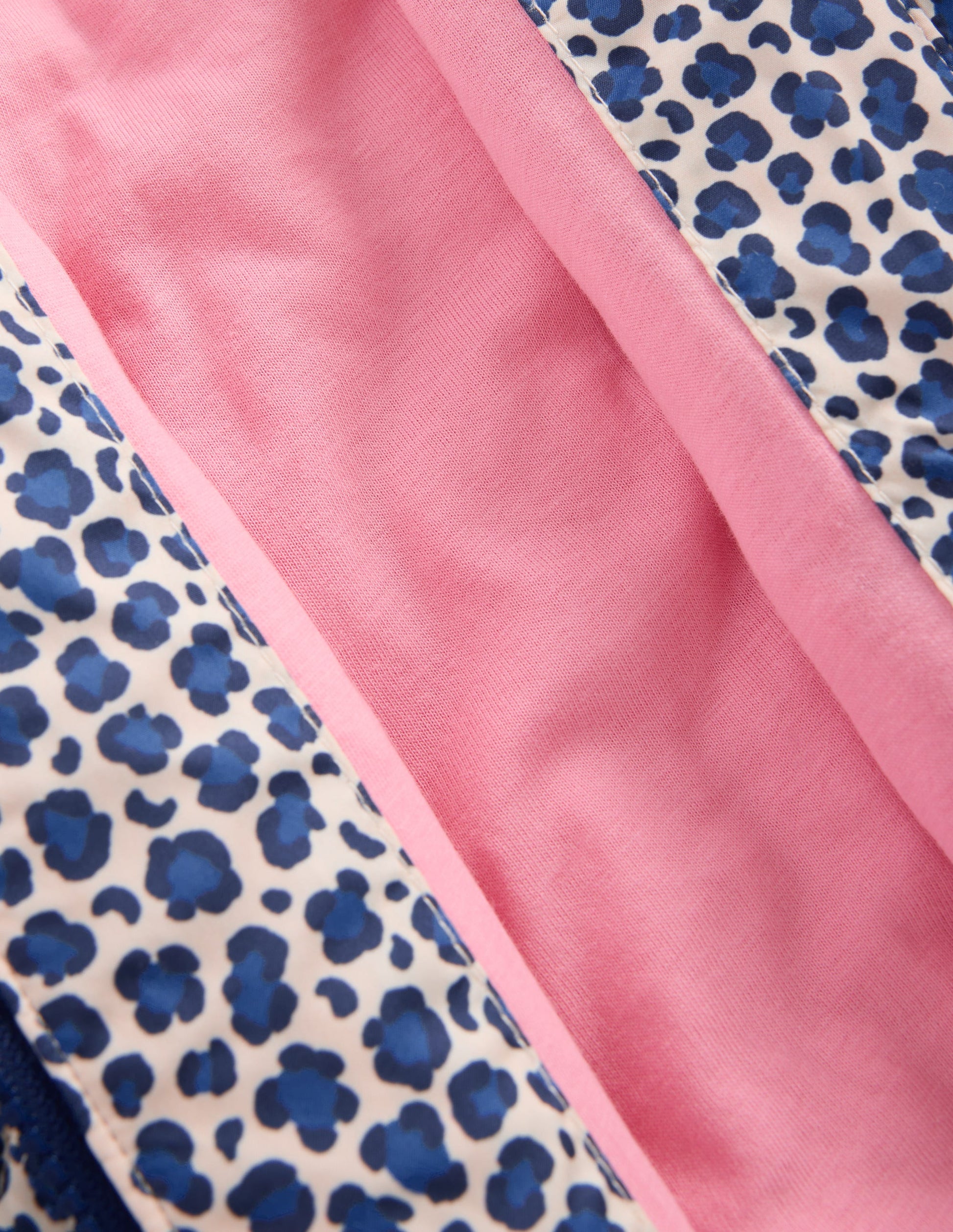 Quilted Bomber Jacket-Calico White/ Blue Leopard-4