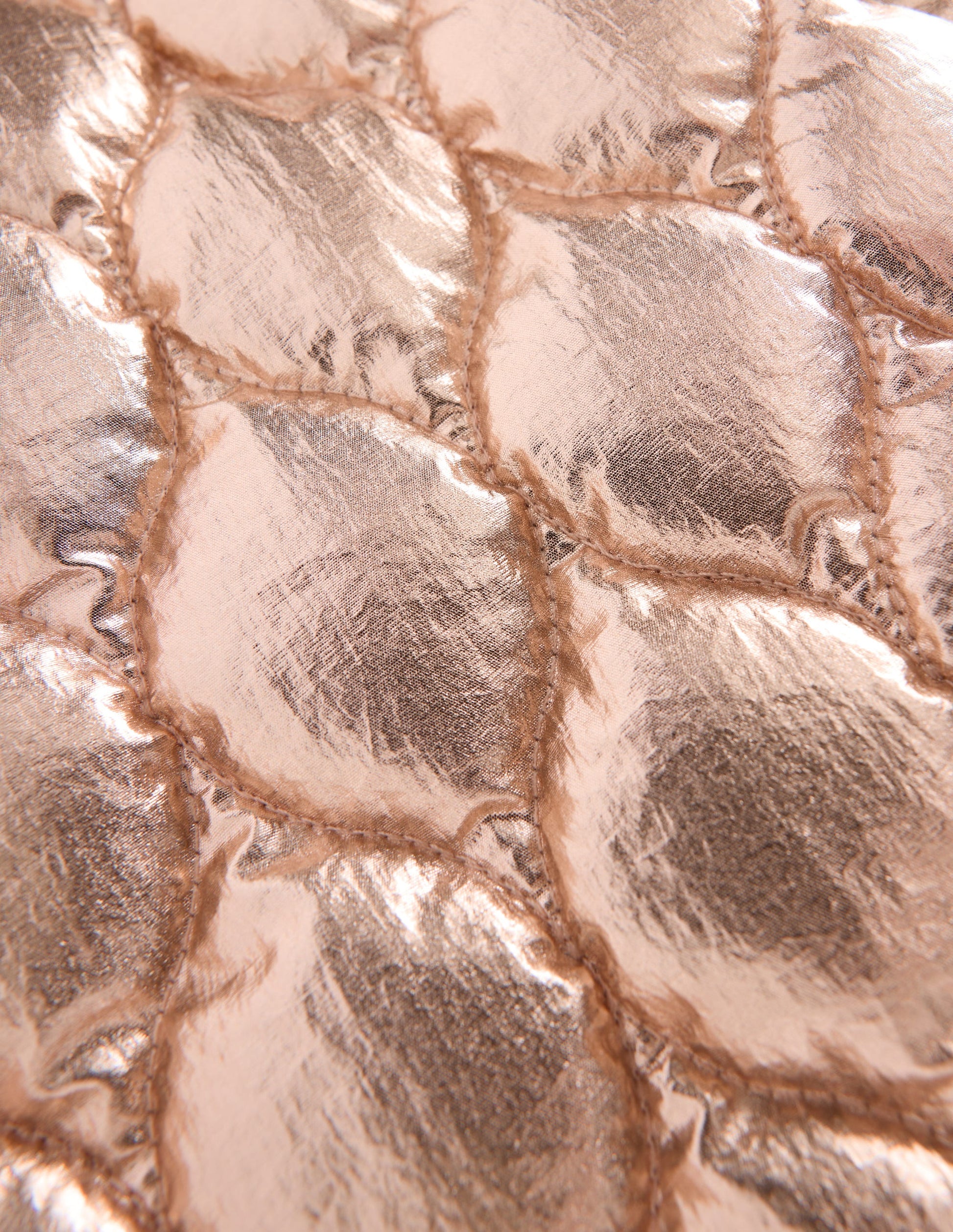 Quilted Bomber Jacket-Gold Metallic-3