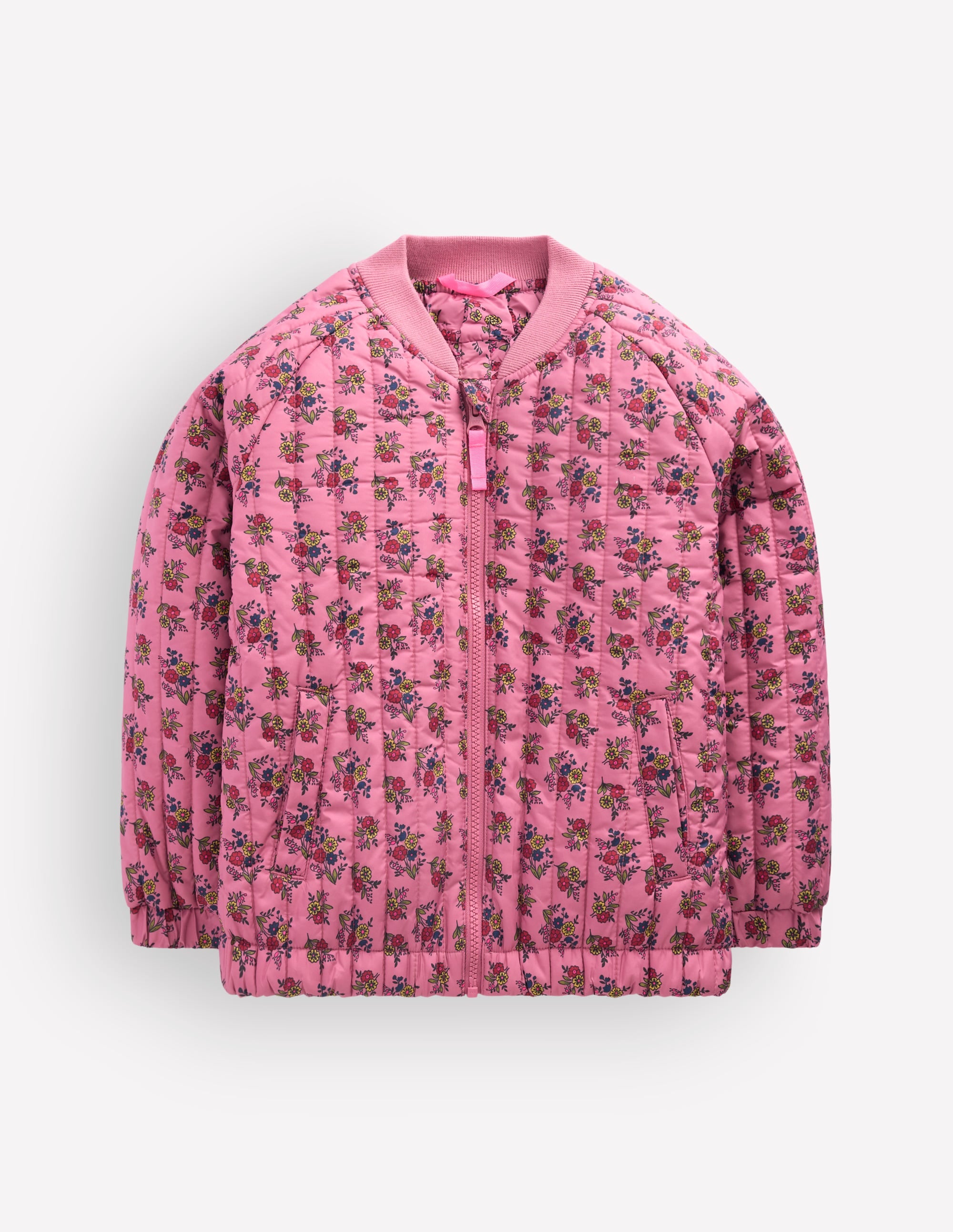 Quilted Bomber Jacket - Vintage Rose Sprouting Garden | Boden USA