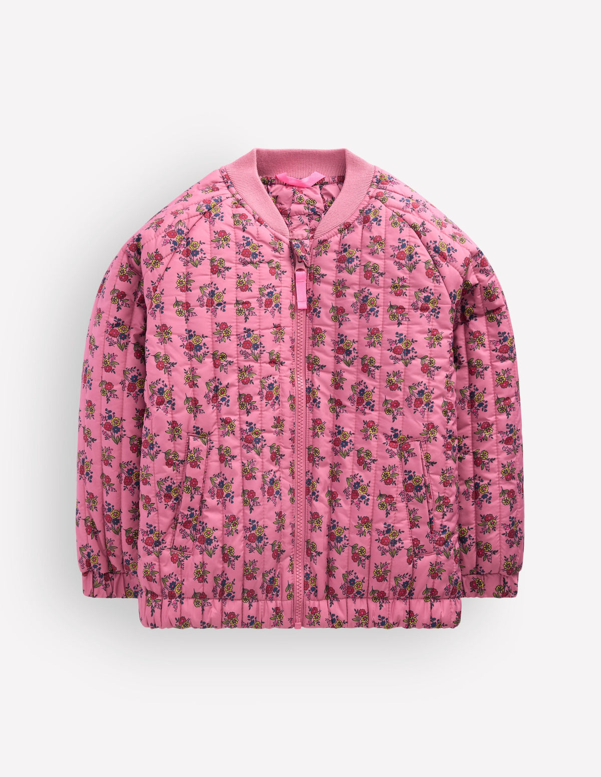 Quilted Bomber Jacket-Vintage Rose Sprouting Garden - Image 1