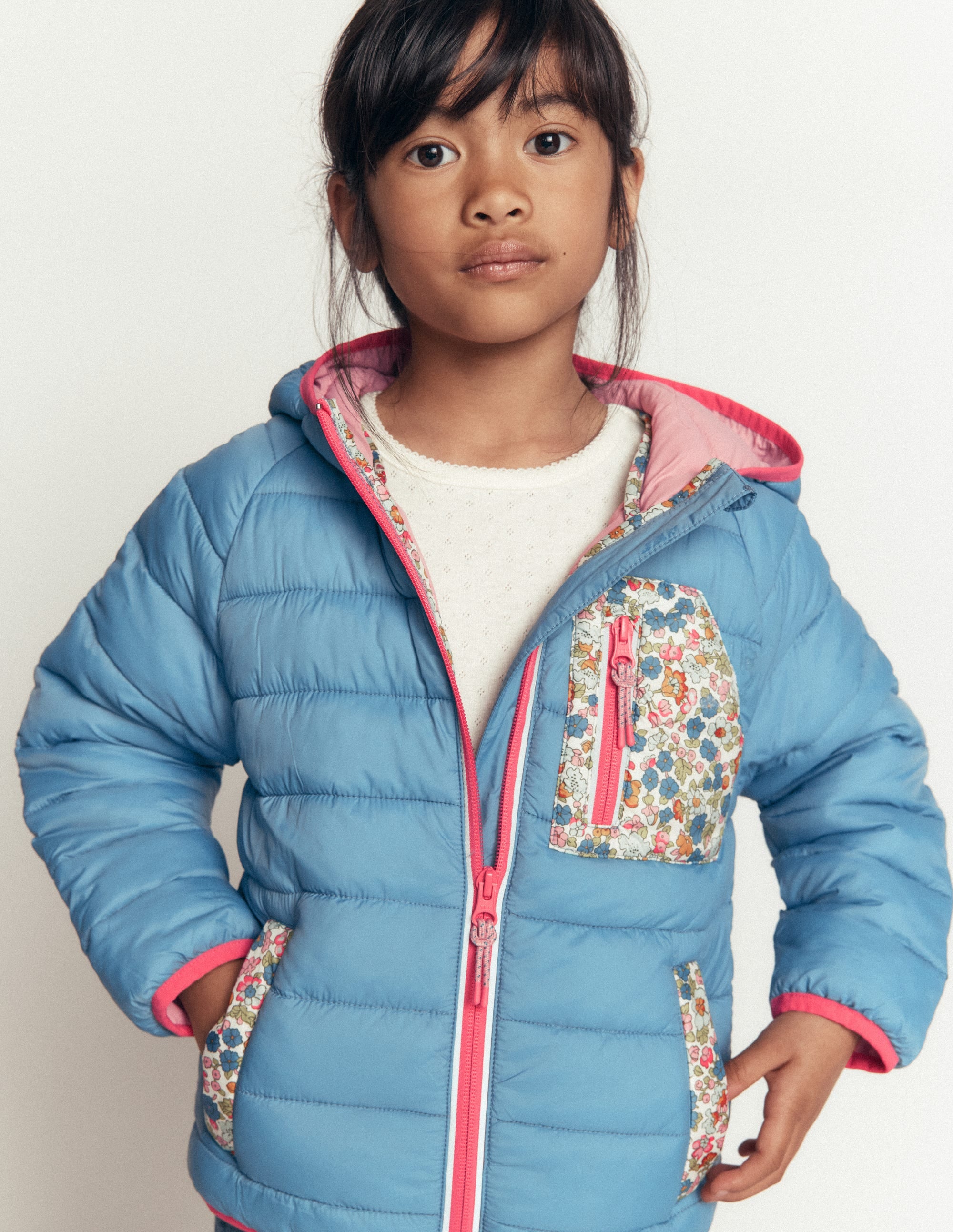 Pack - away Padded Jacket - Blue | Boden USA