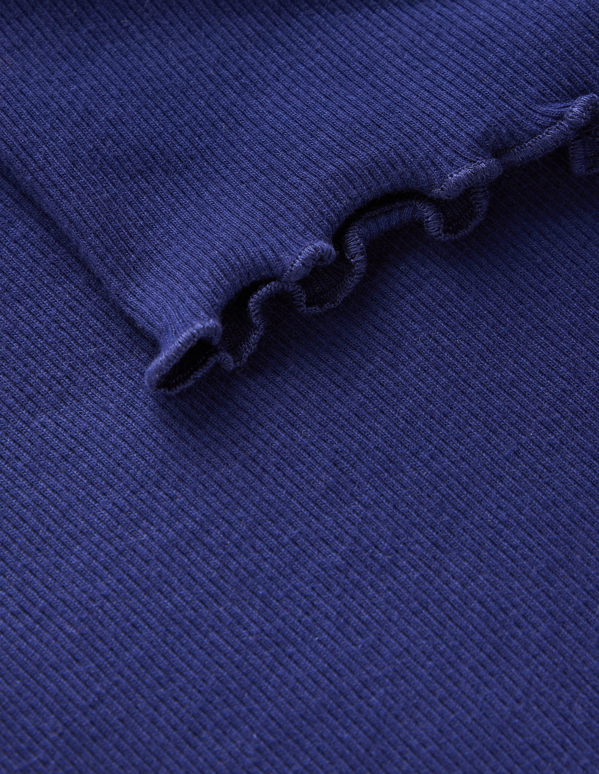 Short Sleeve Rib T-Shirt-College Navy - Image 3