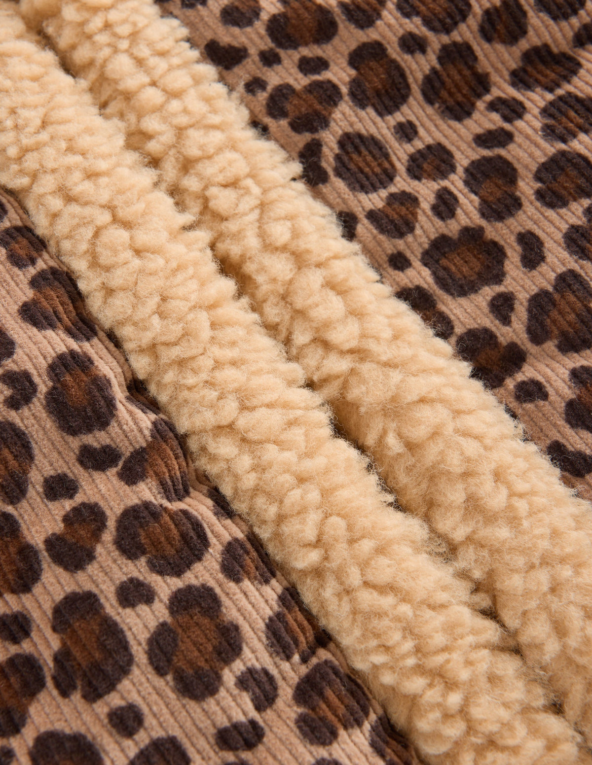 Borg Trim Vest-Brown Leopard - Image 3