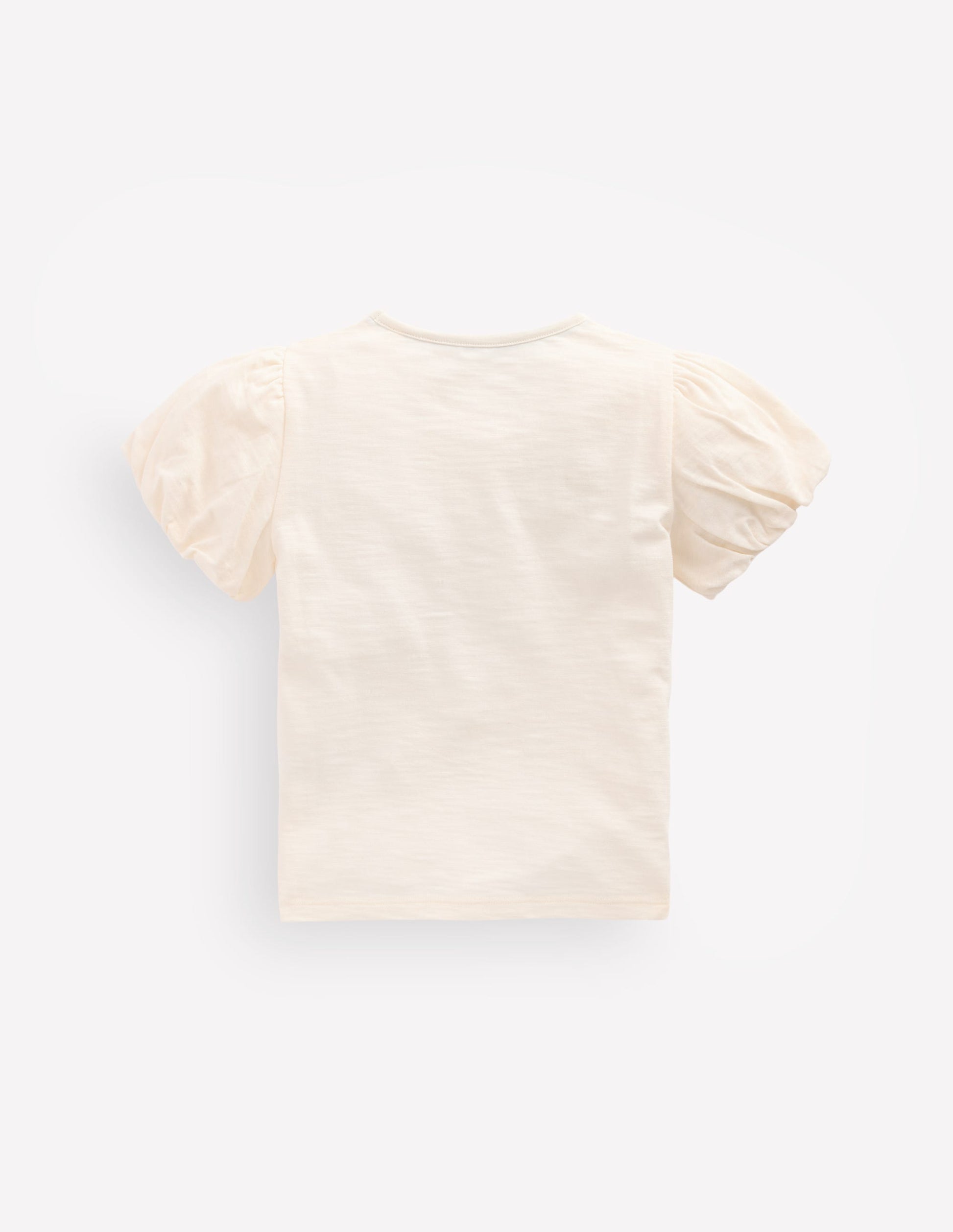 Puff Sleeve Jersey Top-Soft Ivory-2