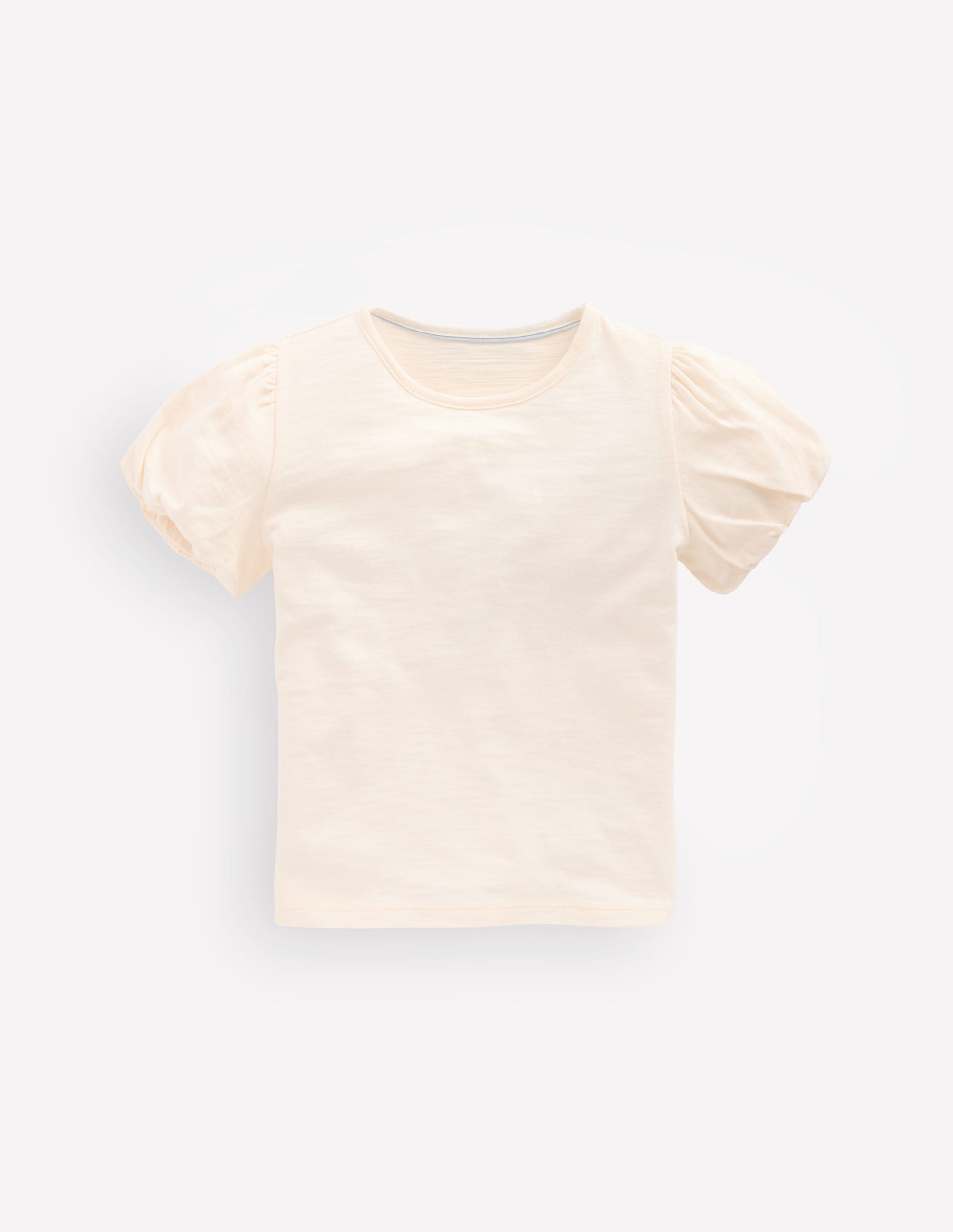 Puff Sleeve Jersey Top-Soft Ivory-1