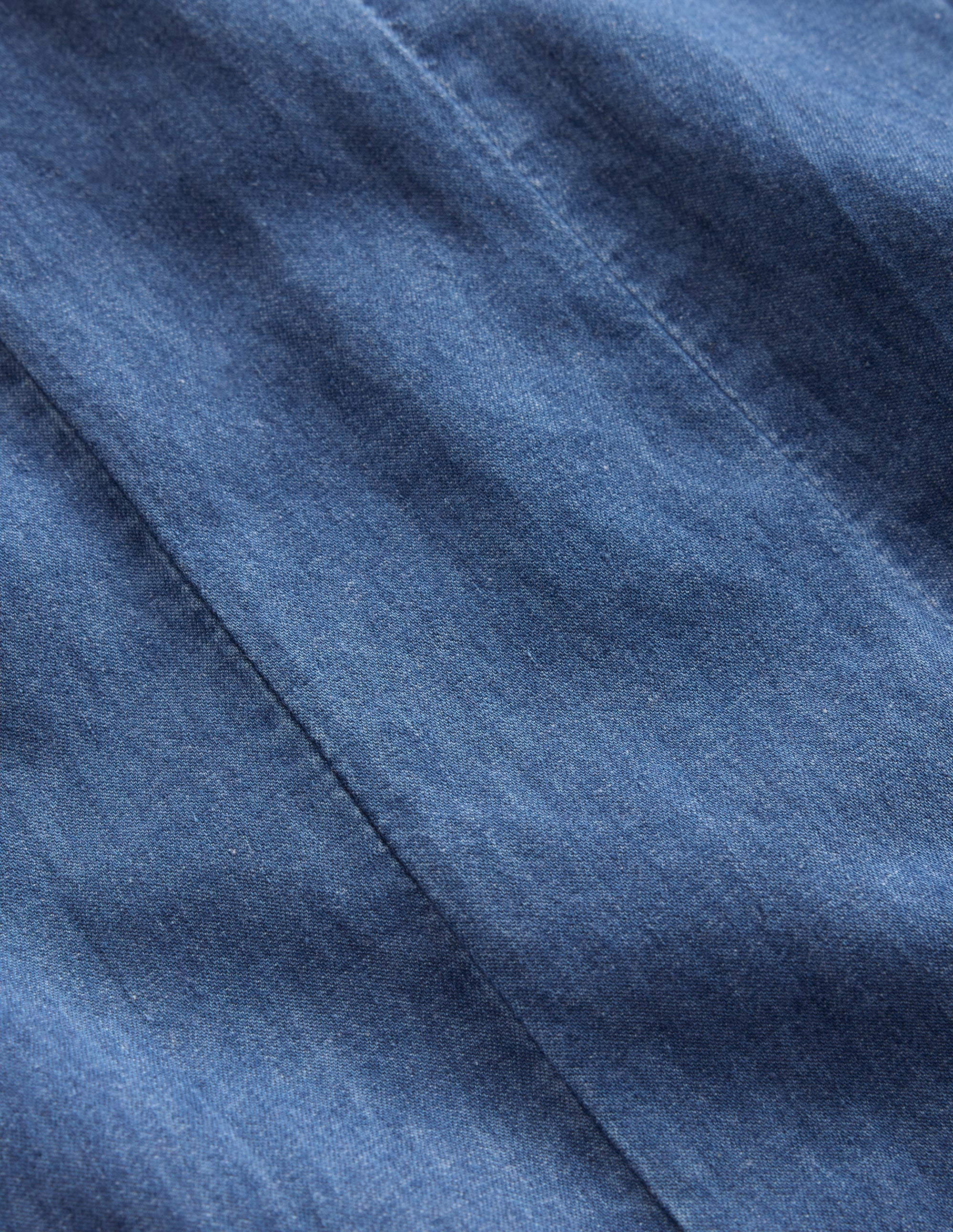 Willa Pinafore Dress-Mid Denim - Image 5