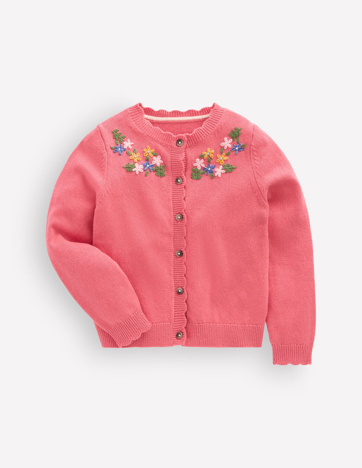 Pretty Embroidered Cardigan-Vintage Rose Floral Embroidery-1