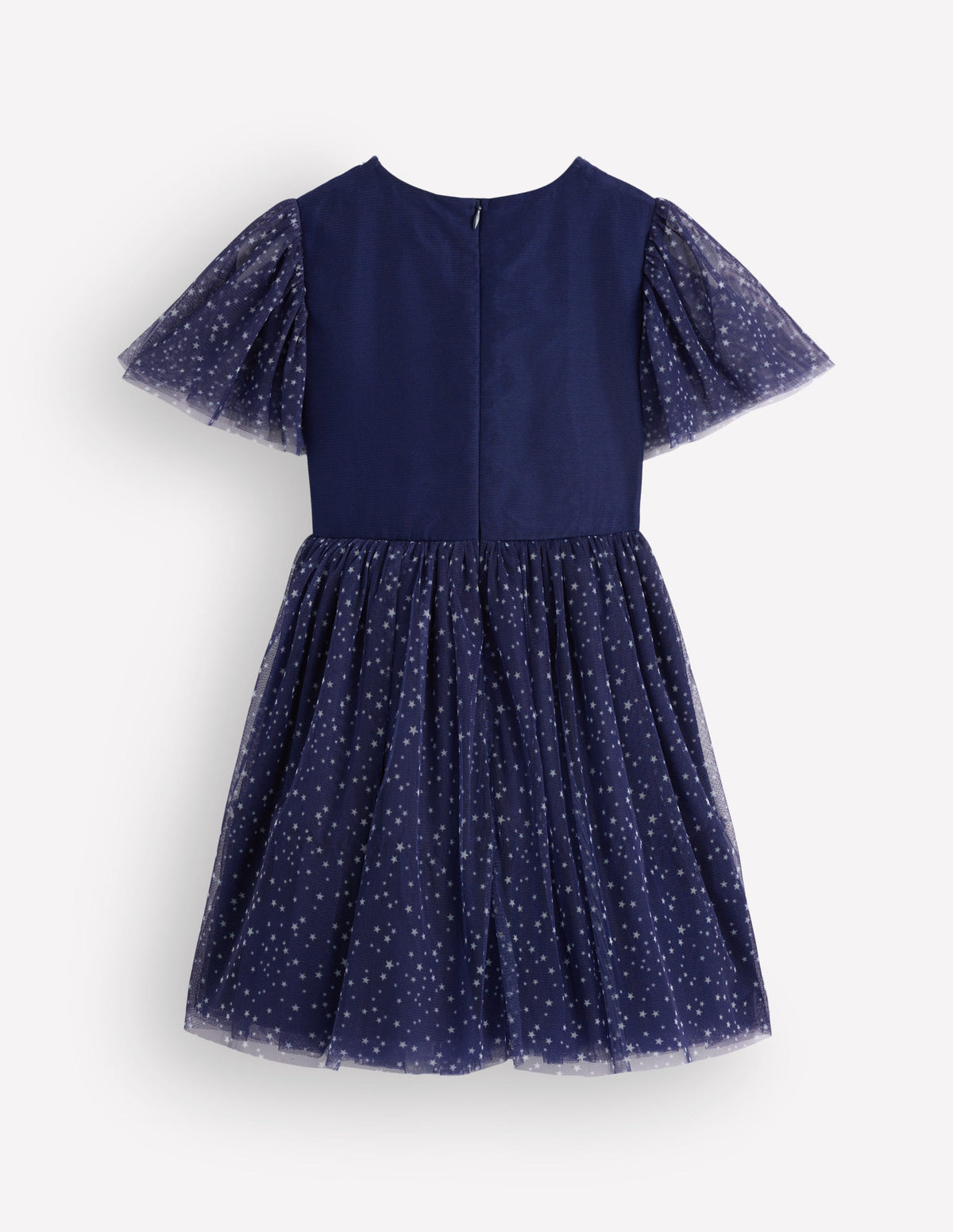 Appliqué Tulle Dress-College Navy Spiders Web - Image 5