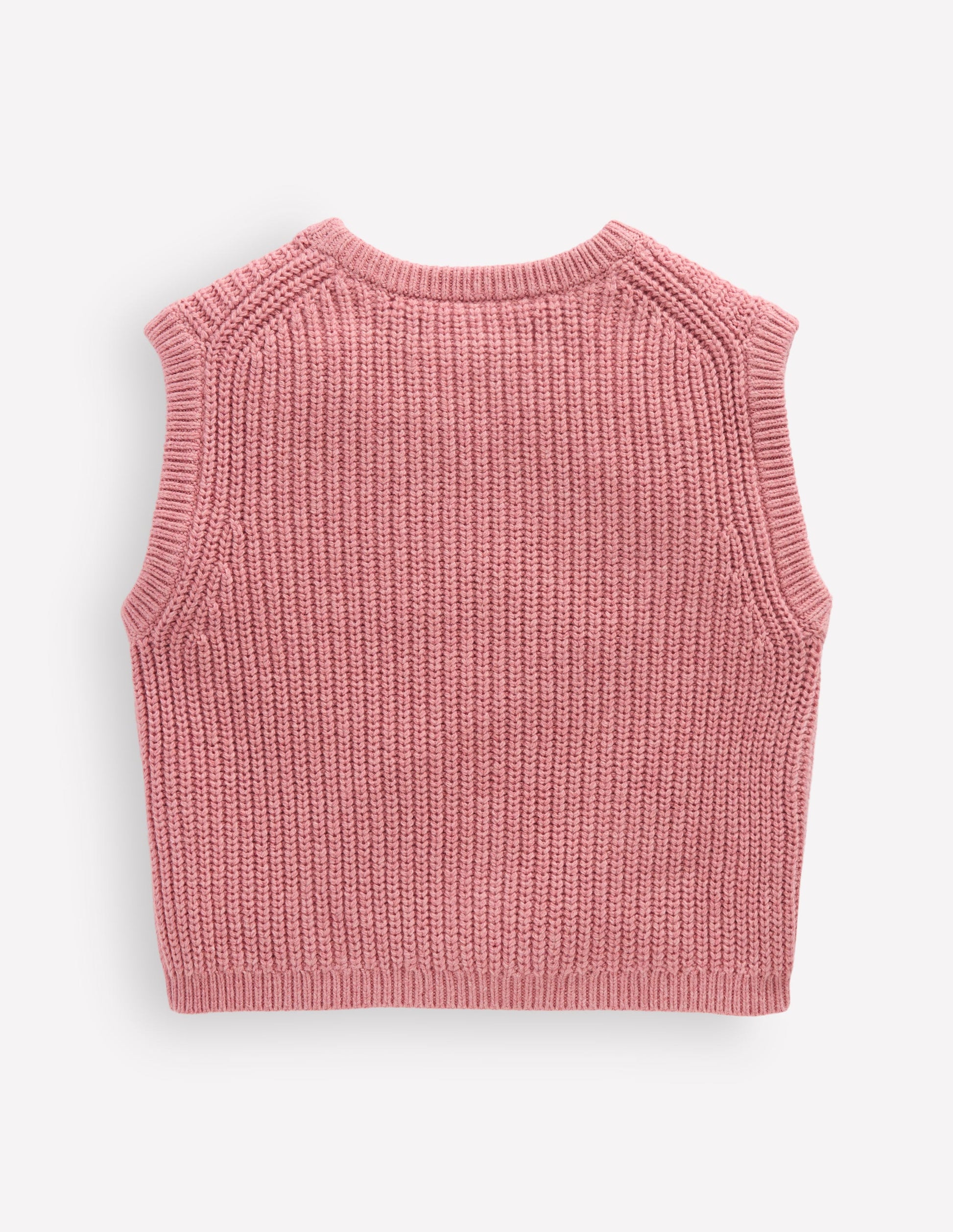 Knitted Vest-Pink-2