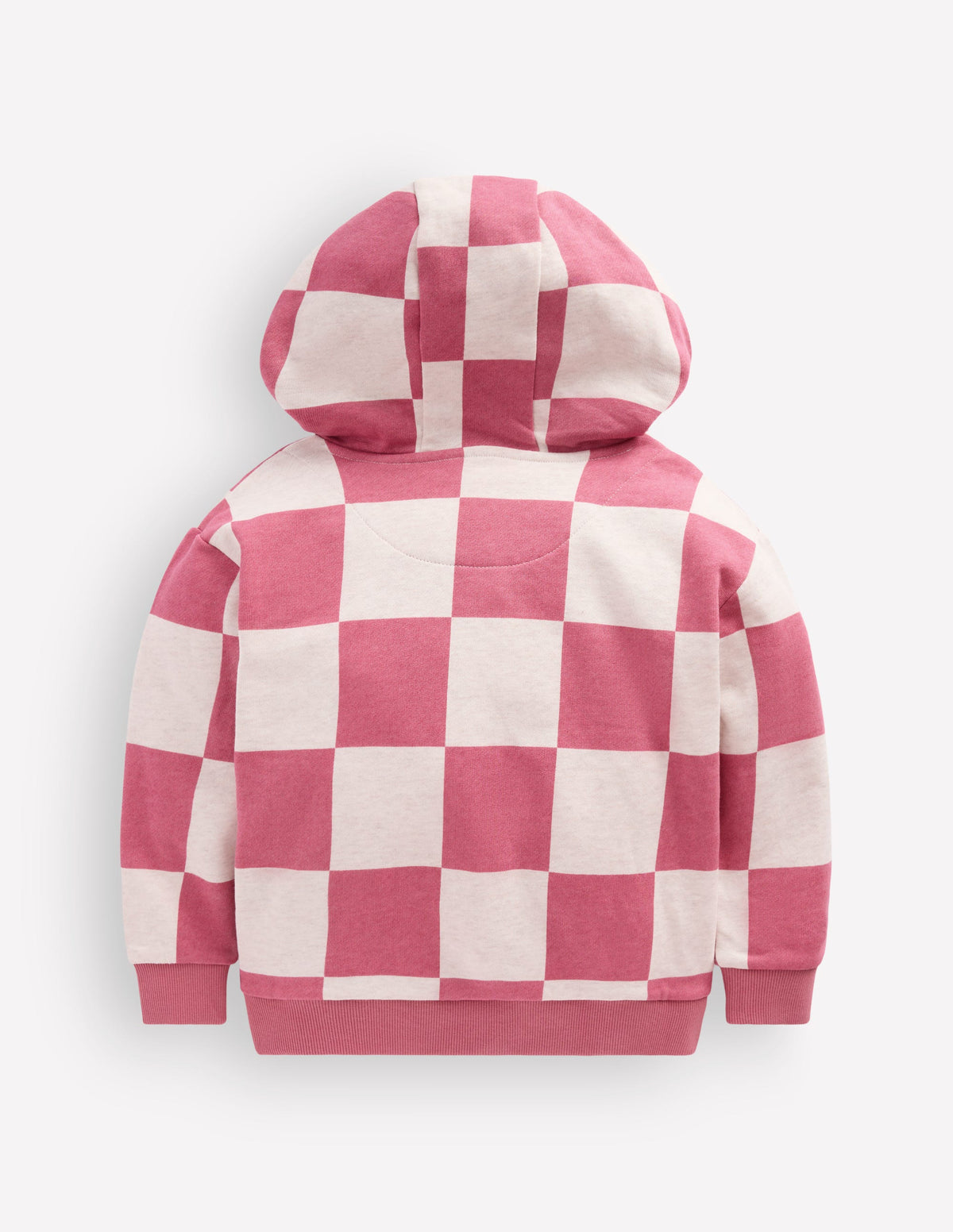 Fun Print Hoody-Pink Checkerboard-2