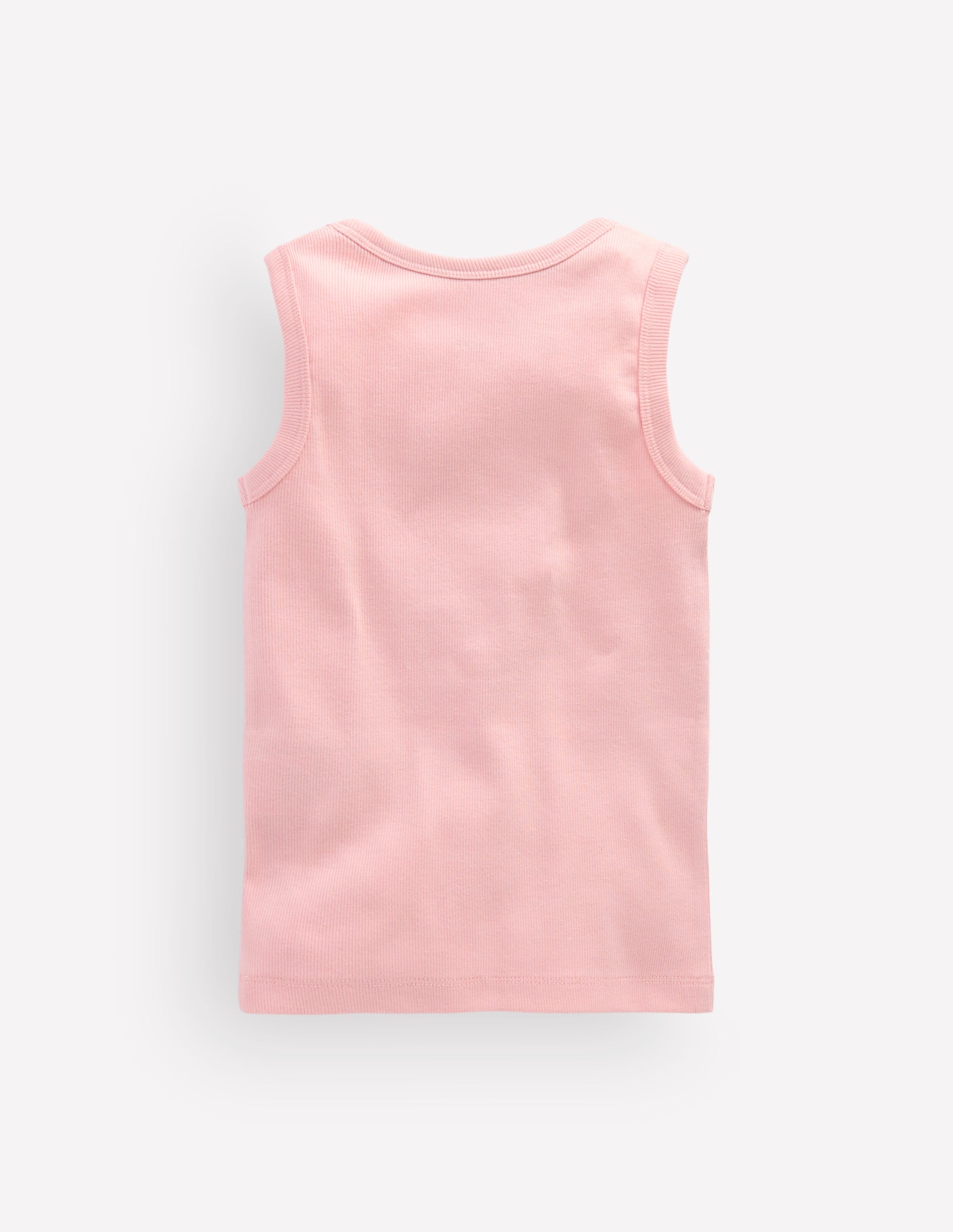 Henley Ribbed Tank-Chalk Pink - Image 2