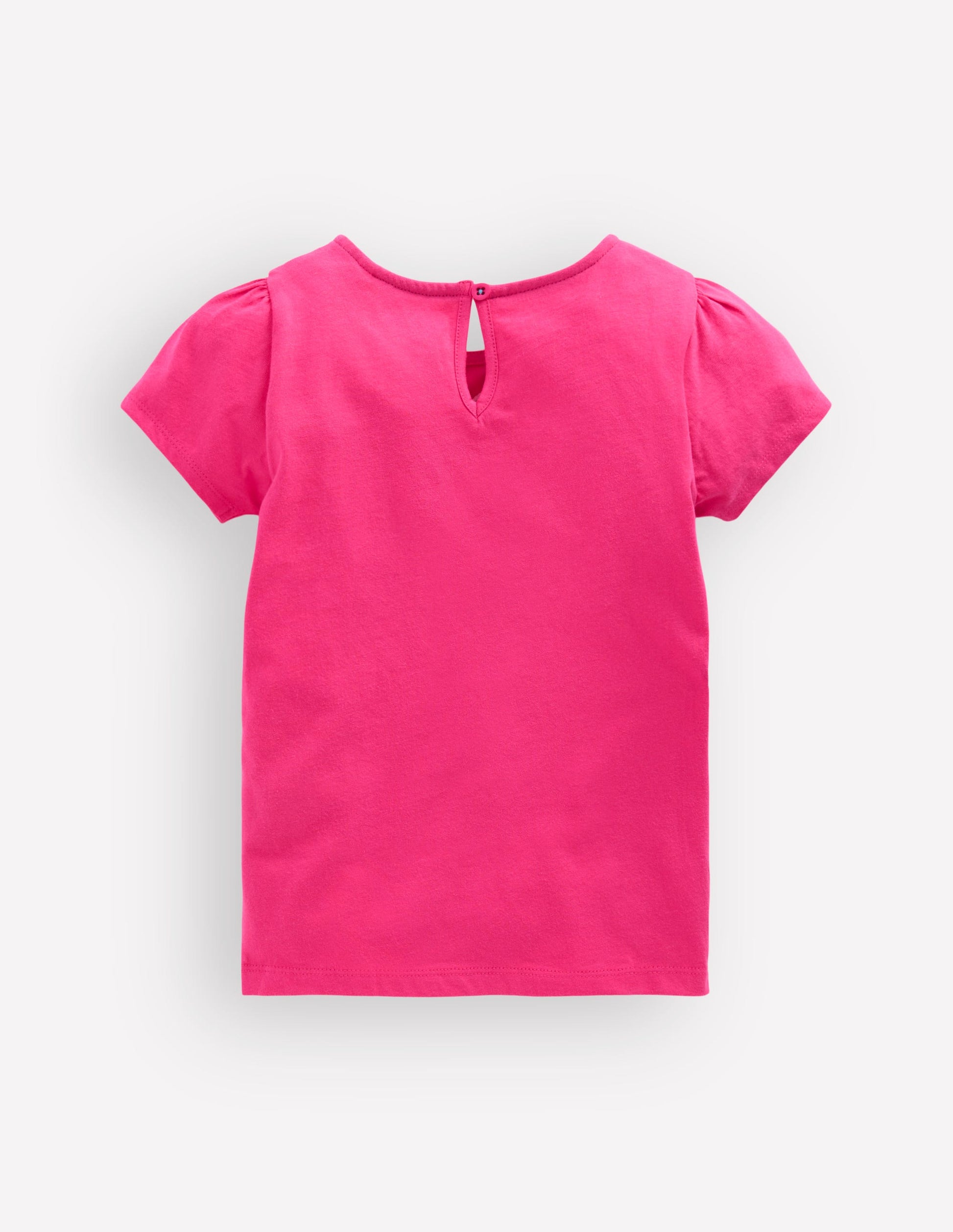 Puff Sleeve Superstitch Top-Raspberry Pink Leopard-2