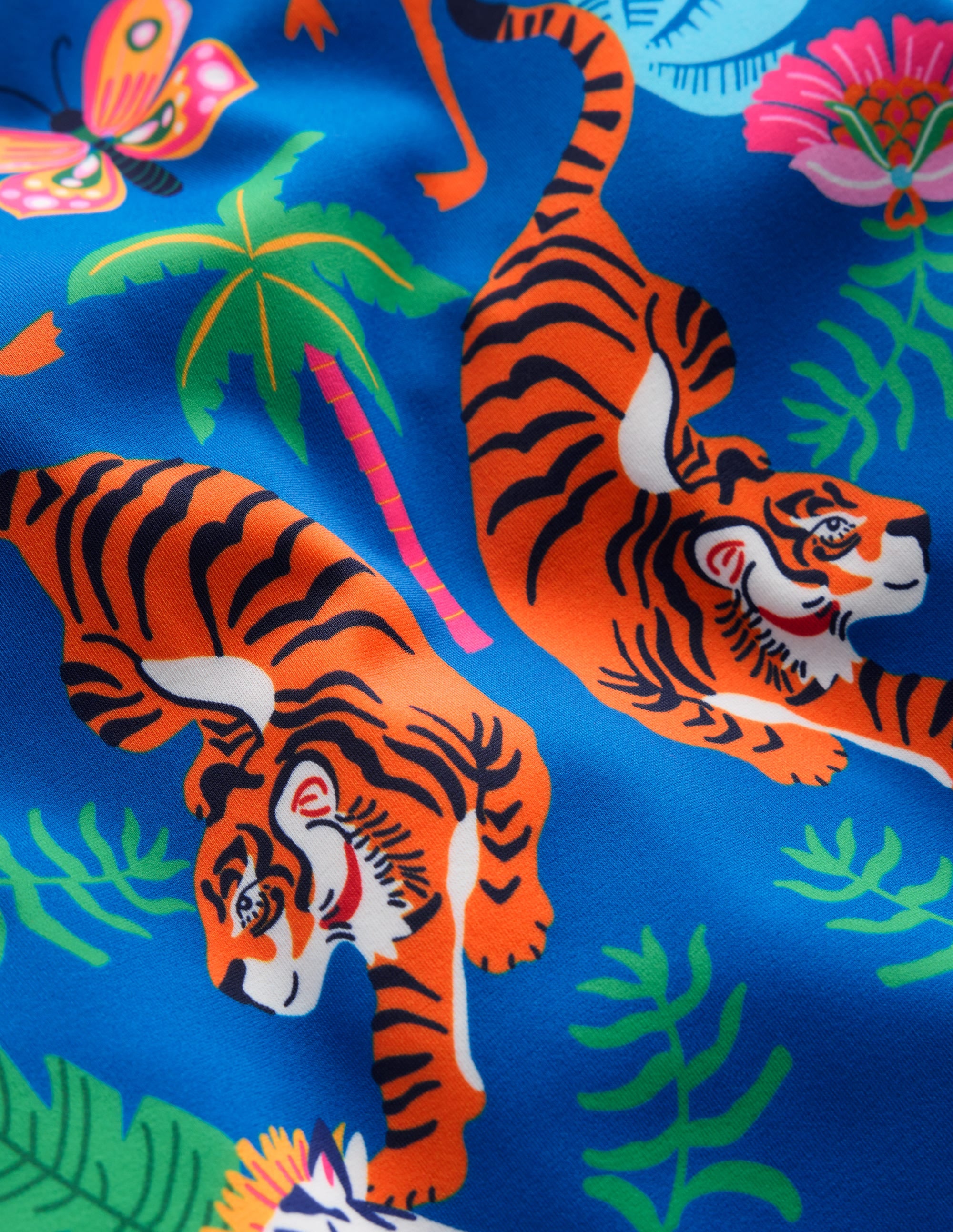 Treat Urself フリルデザイン水着 FREE SIZE Hallie Frill Strap Swimsuit - Jungle Placement | Boden USA