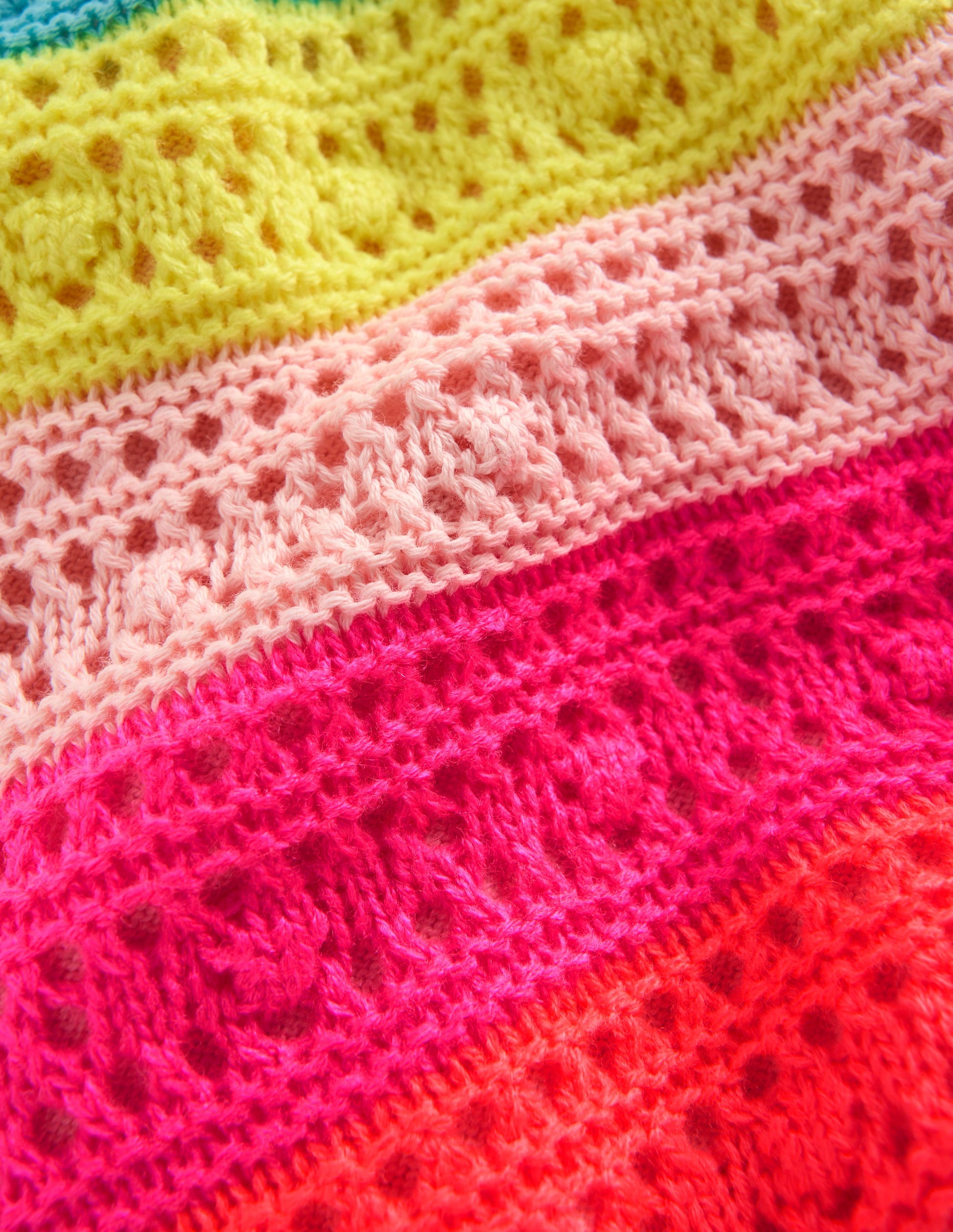 Knitted Shorts-Neon Multi Stripe-3