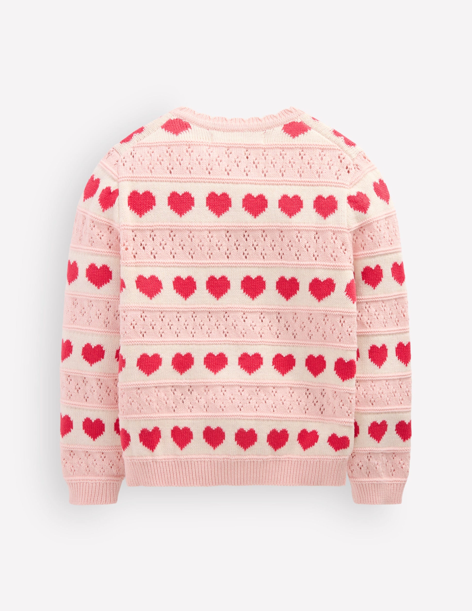 Pretty Scallop Cardigan-Chalk Pink-2