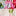 Tiered Lace Trim Dress-Festival Pink Ditsy Rose