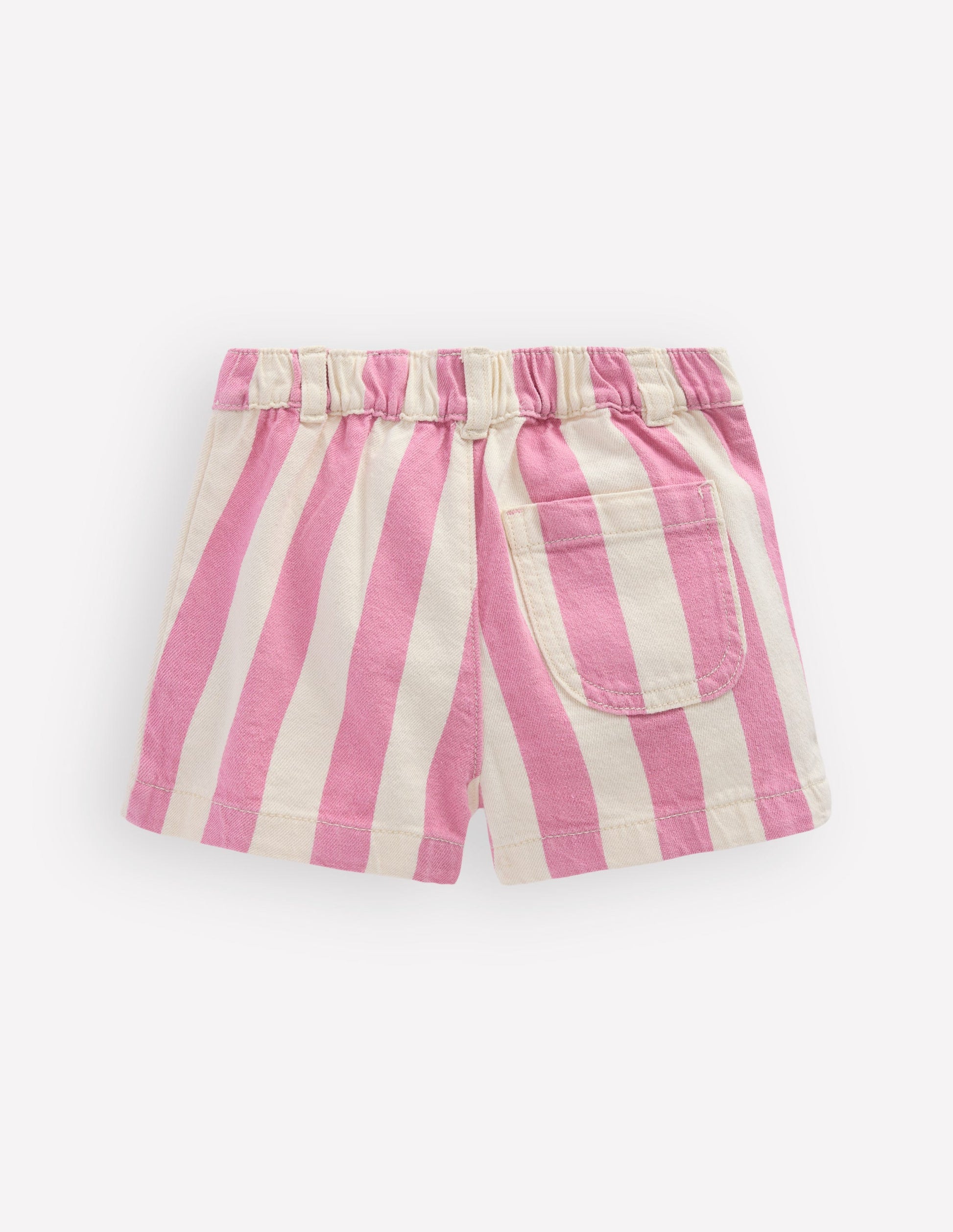 Patch Pocket Shorts-Pink Stripe-2