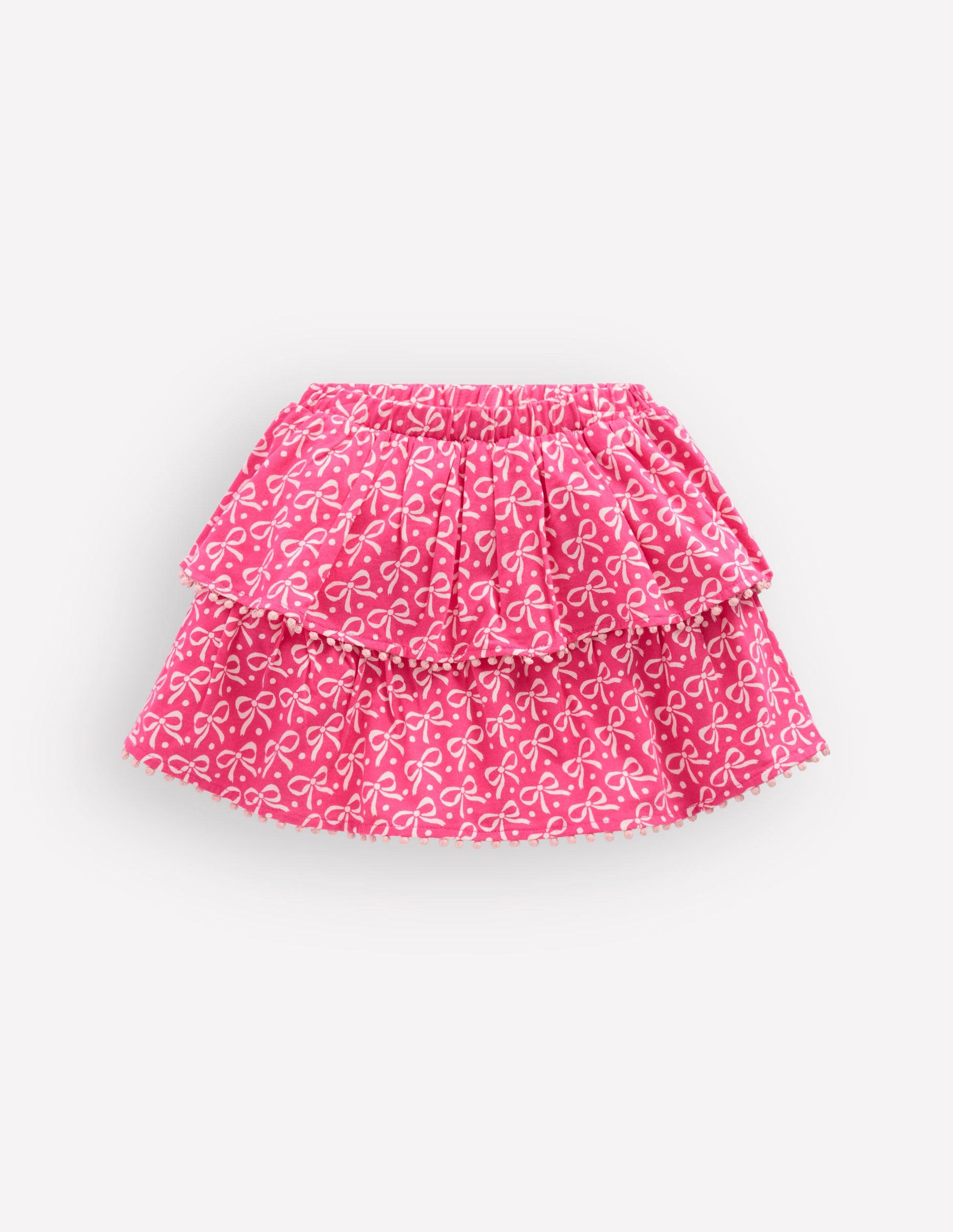 Ruffle Jersey Skort-Pink Ribbon-1