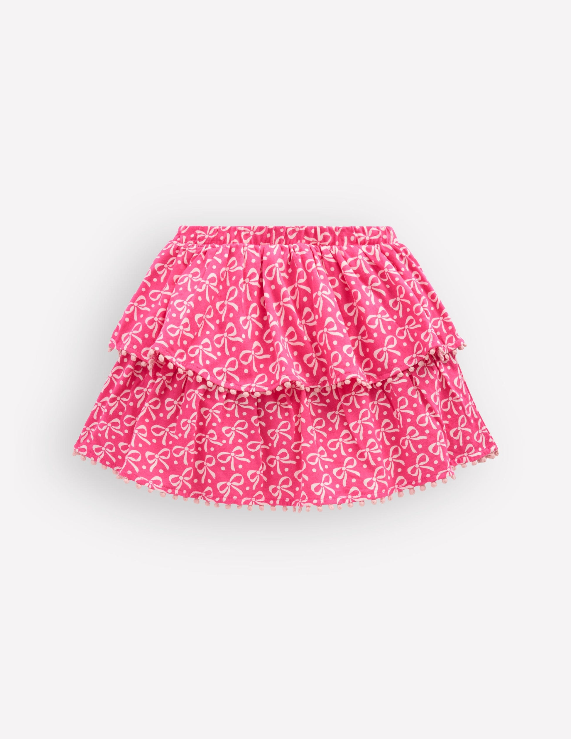 Ruffle Jersey Skort-Pink Ribbon-2