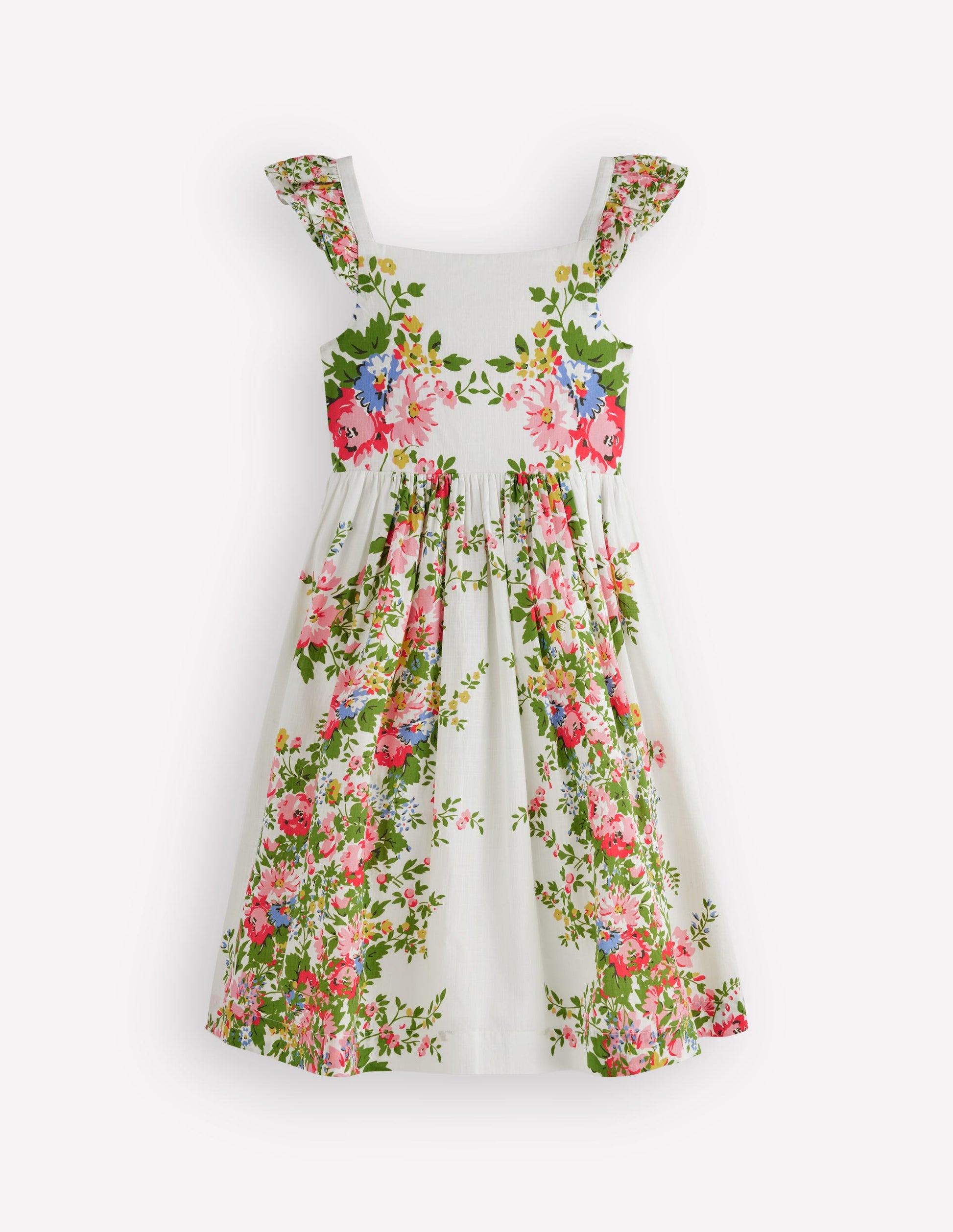 Annalisa Twirly Sundress-Soft Ivory Floral-1