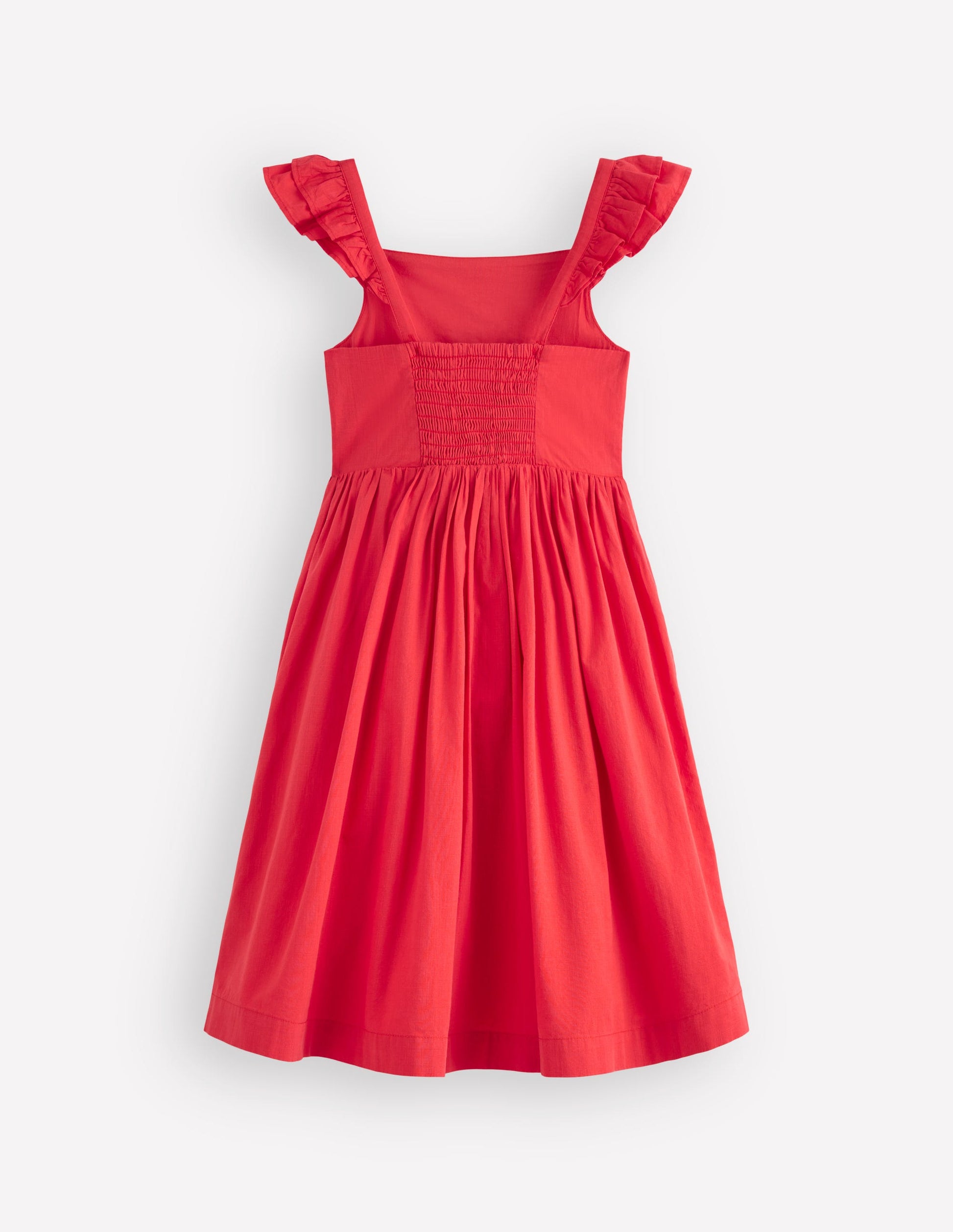red dress sundress Red Linen Blend Bustier Maxi Dress - Romantic Dresses
