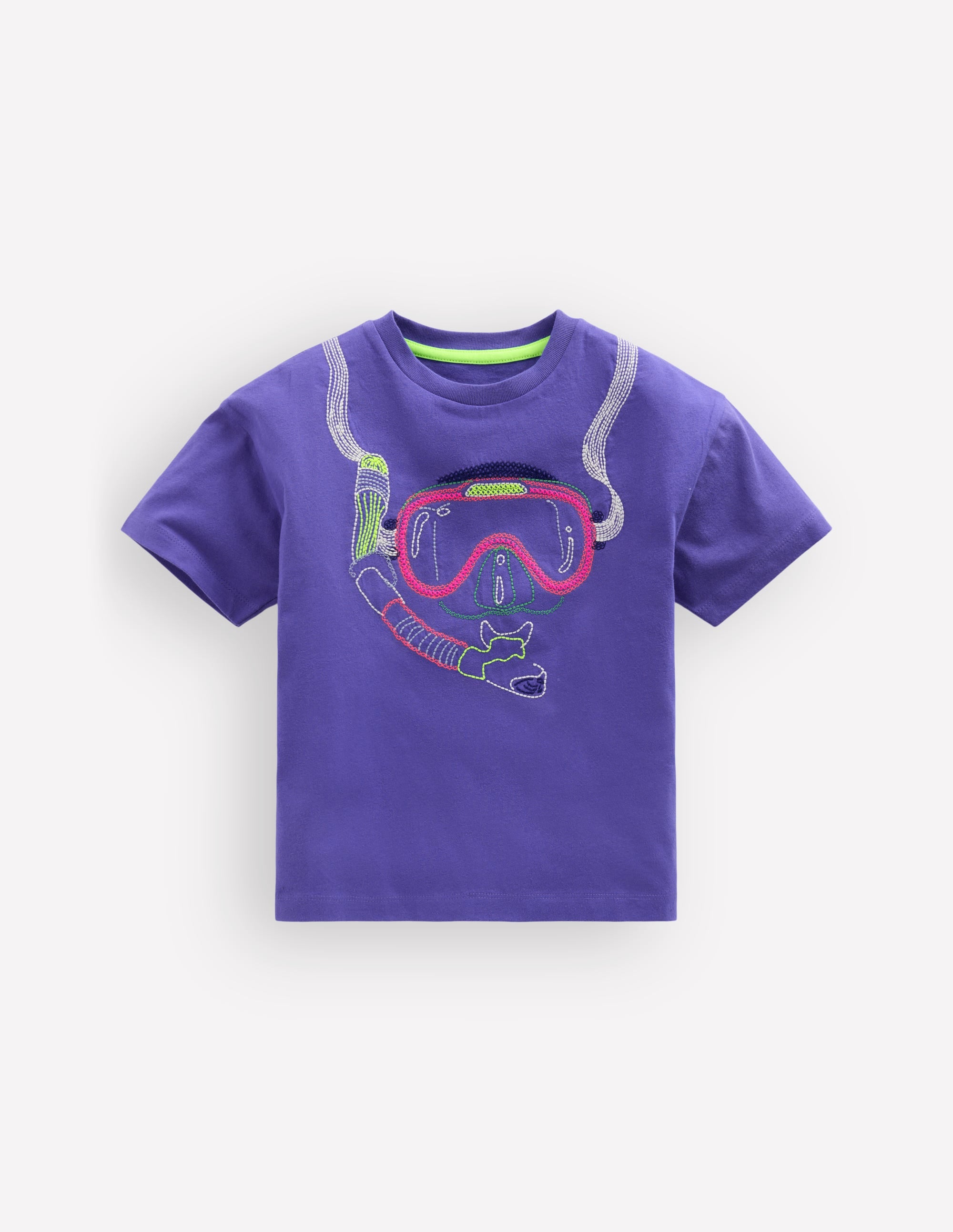 Easy Applique T-shirt-Wisteria Blue Snorkel | Boden USA