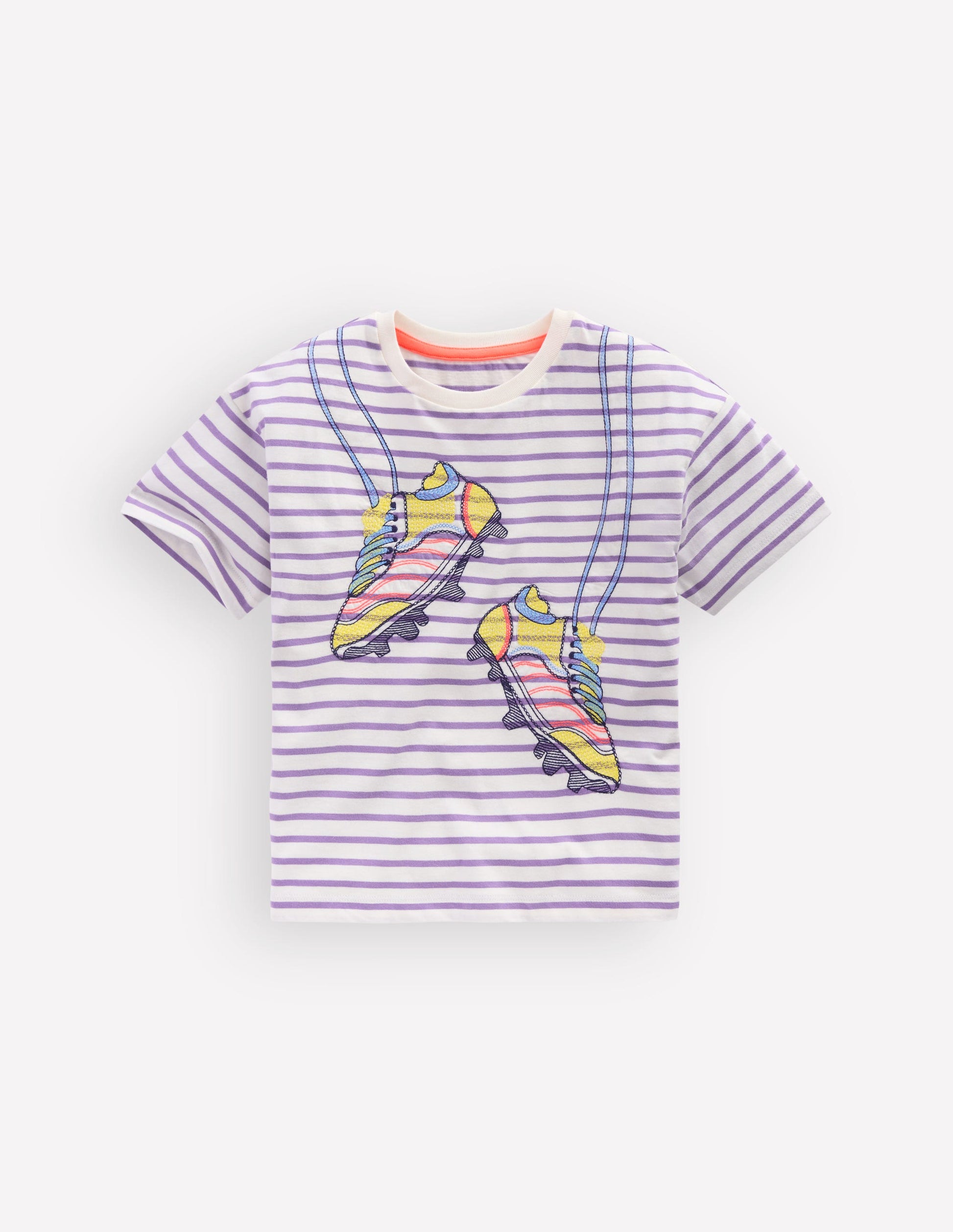 Easy Applique T-shirt-Aster Purple/ Ivory Shoes-1