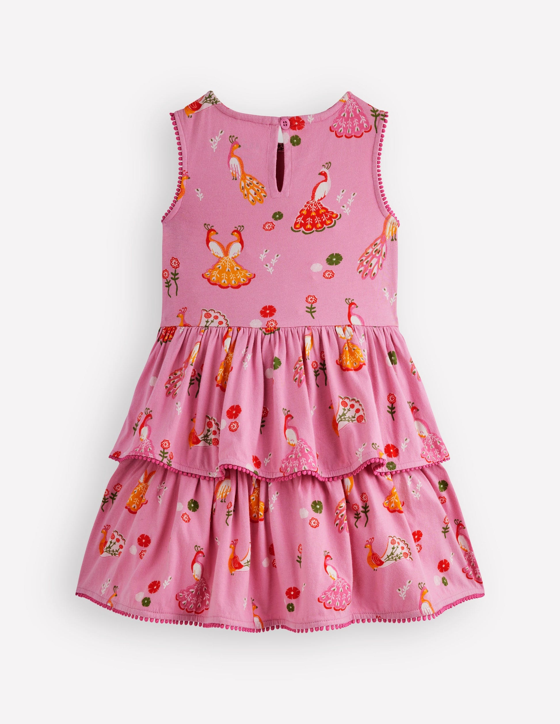 Boden Girls Tiered Jersey Sundress in Pink | Size 2-3 Years Boden Girls Tiered Jersey Sundress in Pink | Size 2-3 Years
