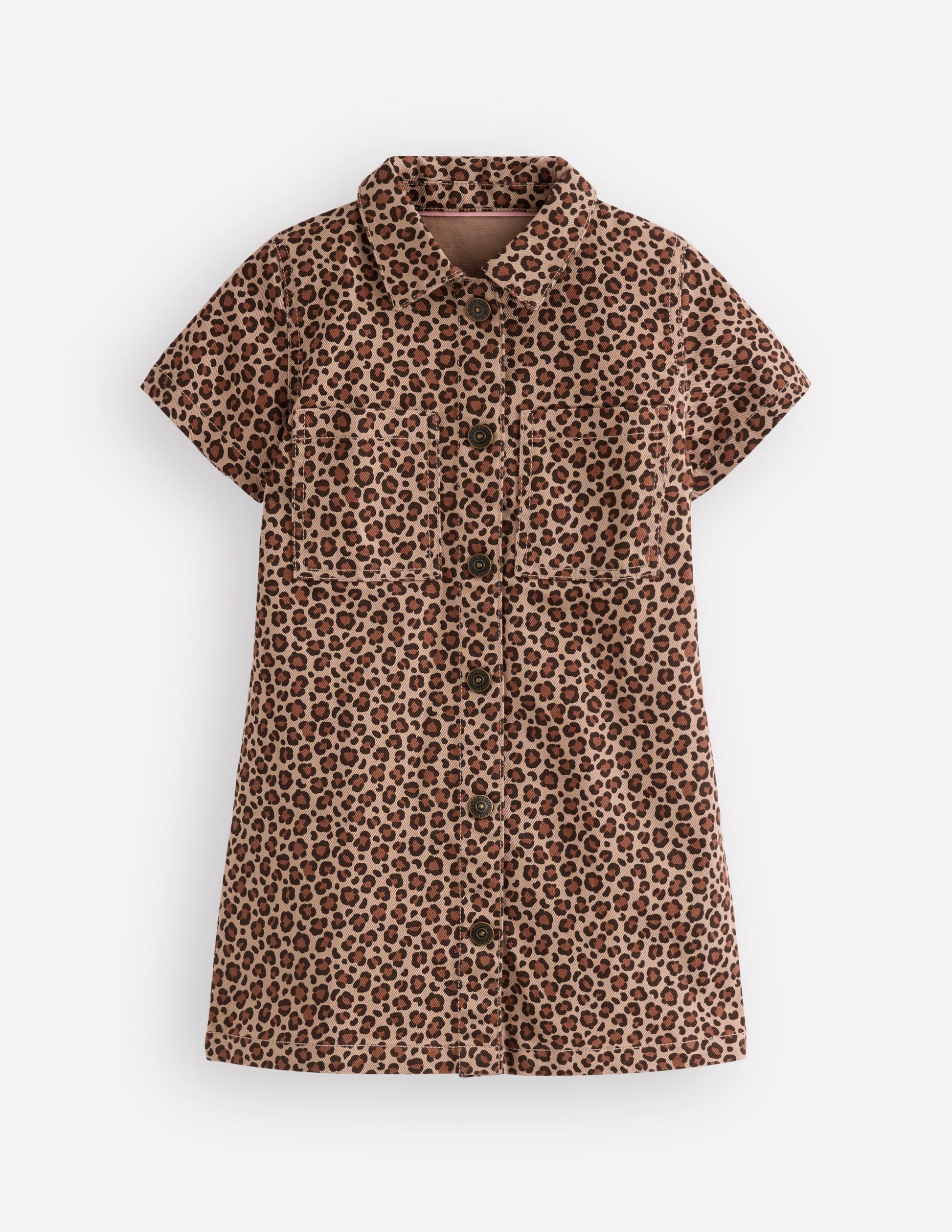 Denim Shirt Dress-Leopard | Boden USA Denim Shirt Dress-Leopard | Boden USA