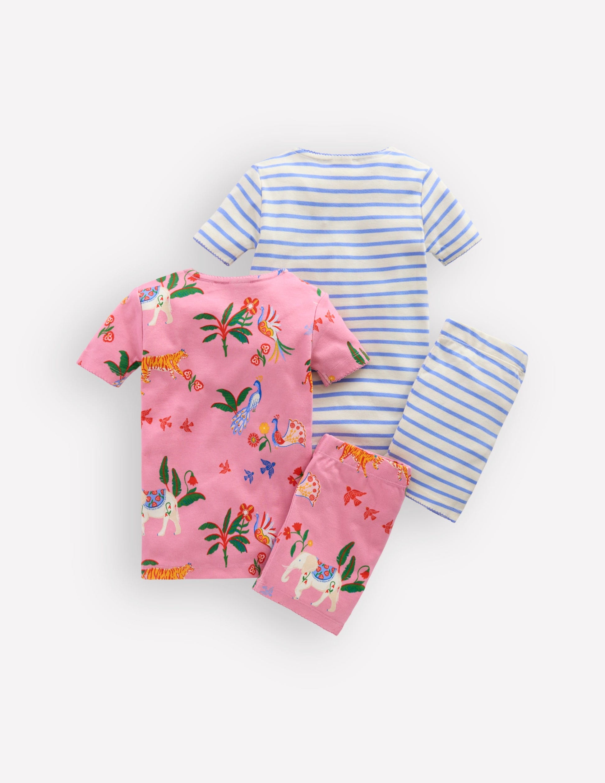 Twin Pack Short Pajamas-Pink Unicorn-2