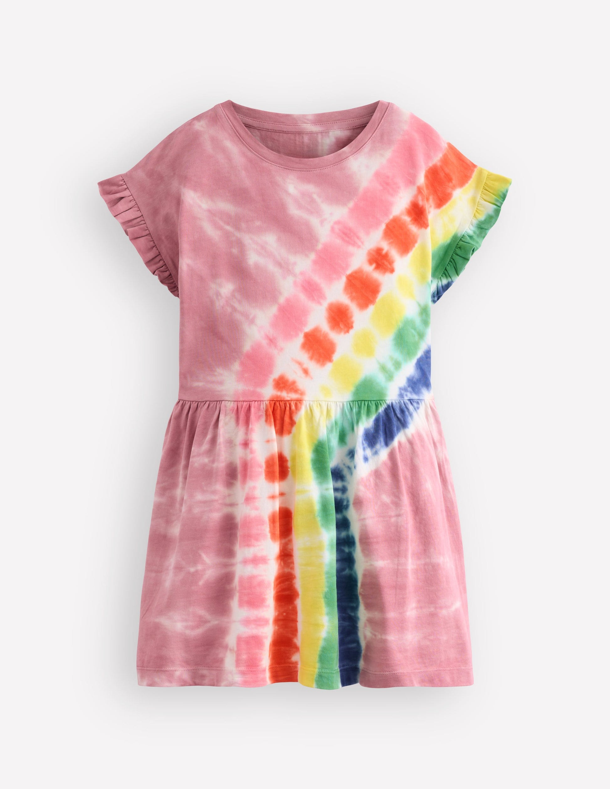 tie dye shirt dress Boden Girls Jersey T-Shirt Dress in Pink
