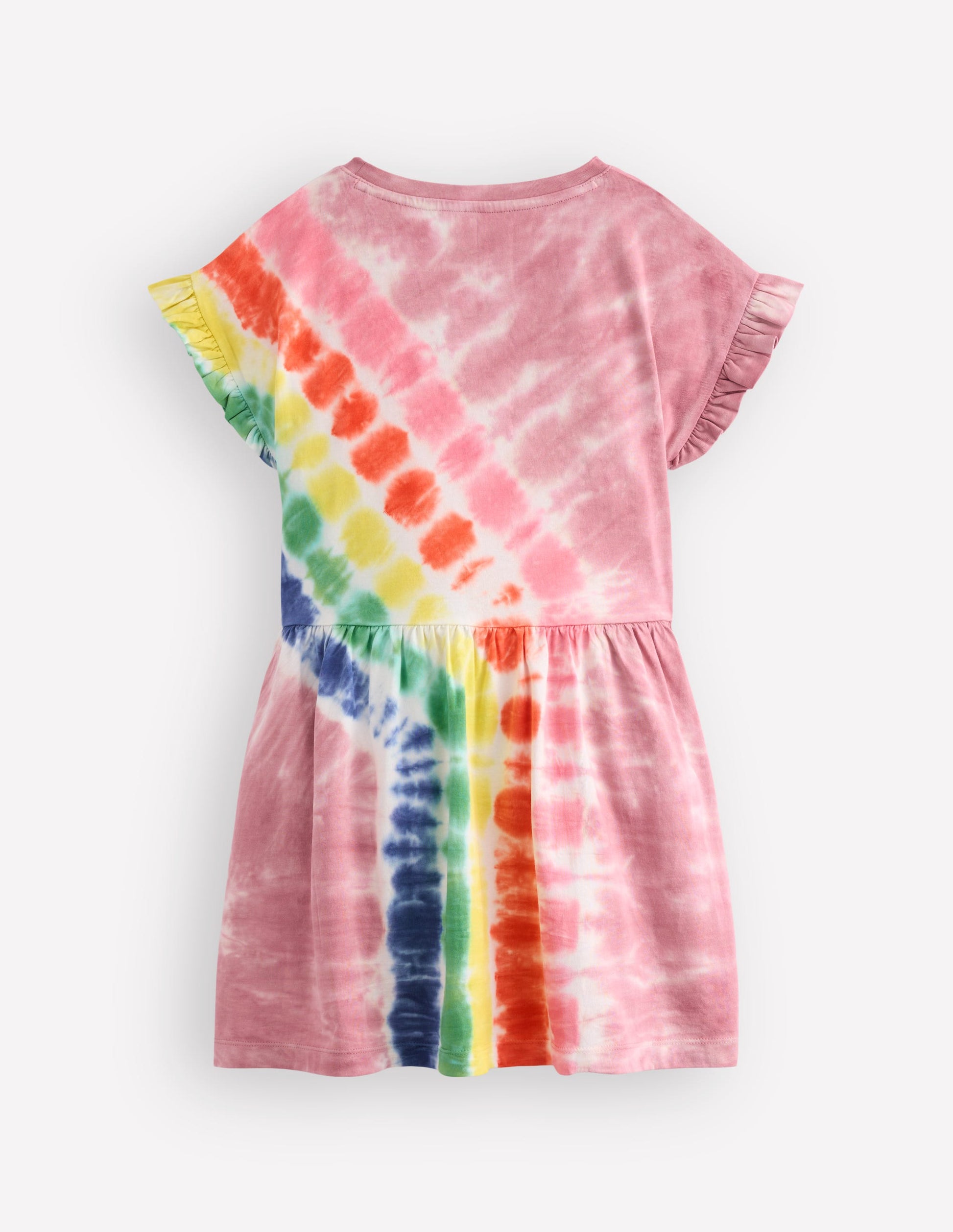 Jersey T-Shirt Dress-Pink Tie Dye-4