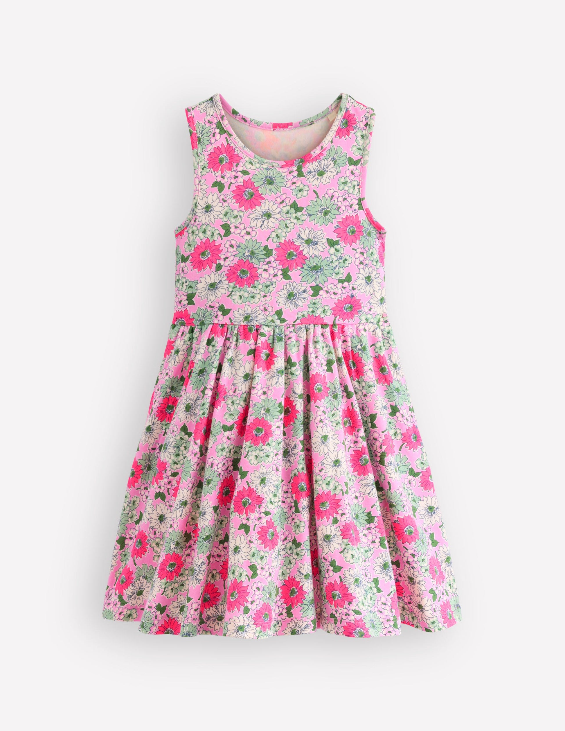Boden Girls Twirly Jersey Dress in Pink