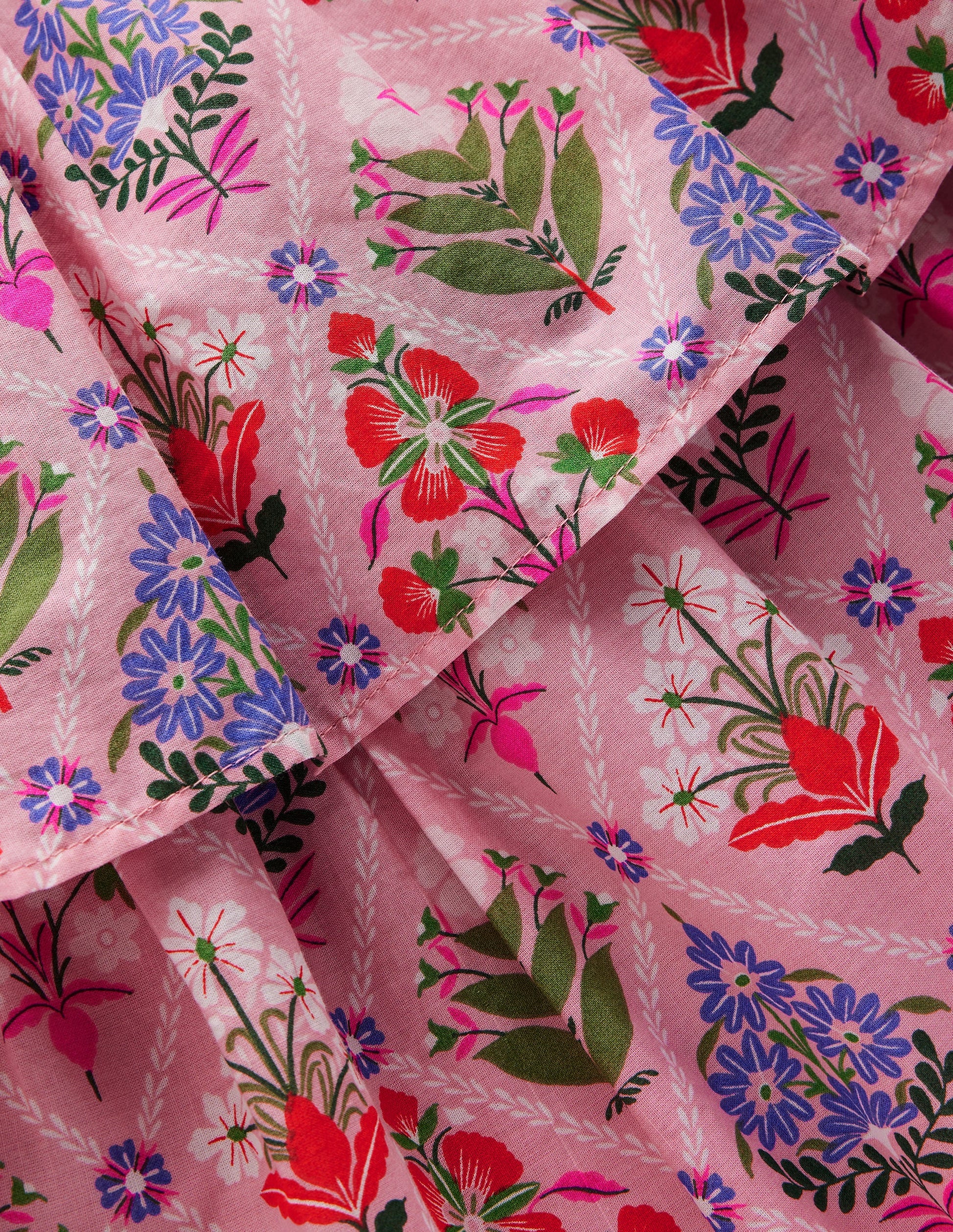 Woven Mix Twirly Dress-Multi Diamond Floral-3