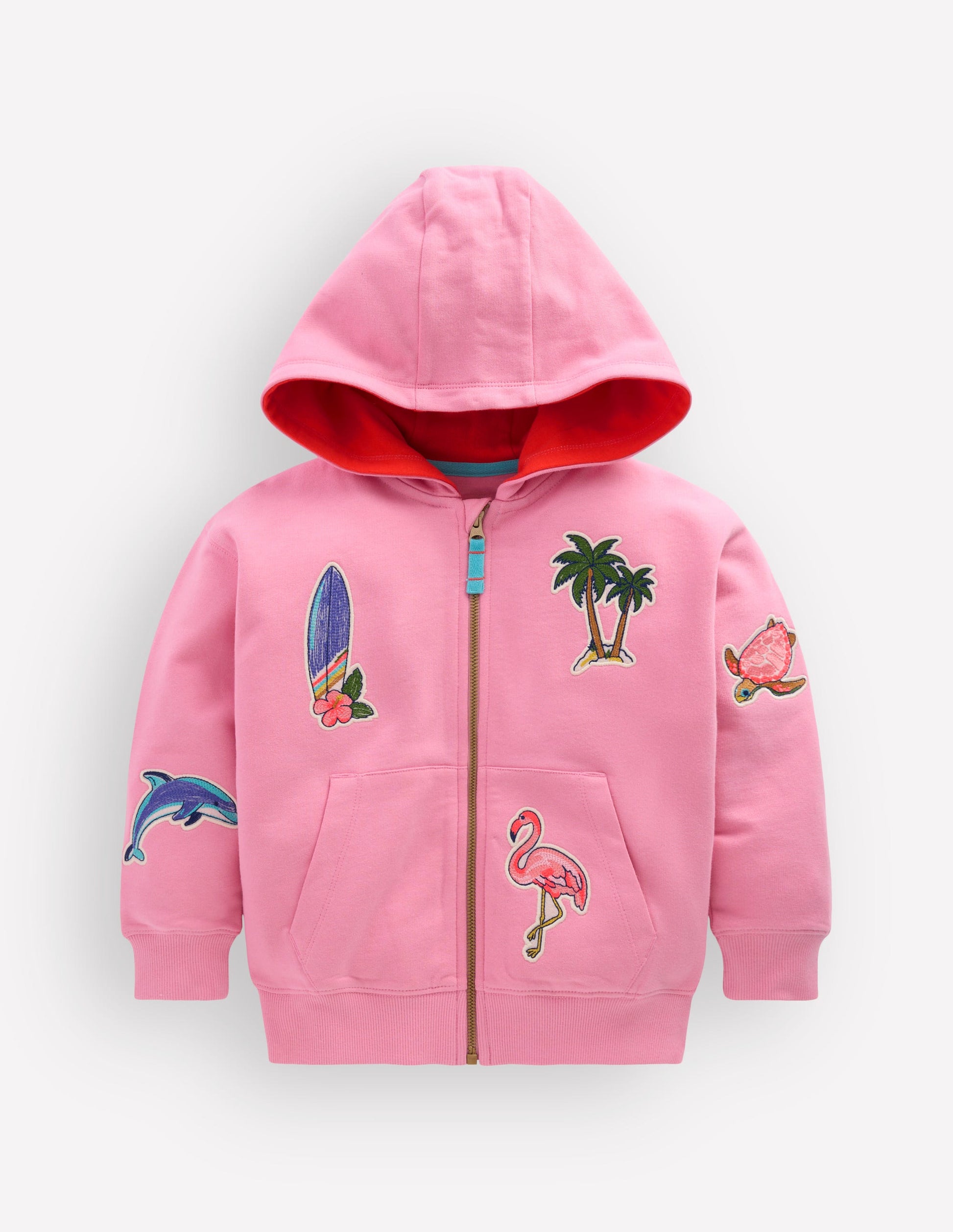 Badge Superstitch Hoodie-Bubblegum Pink Badges-1