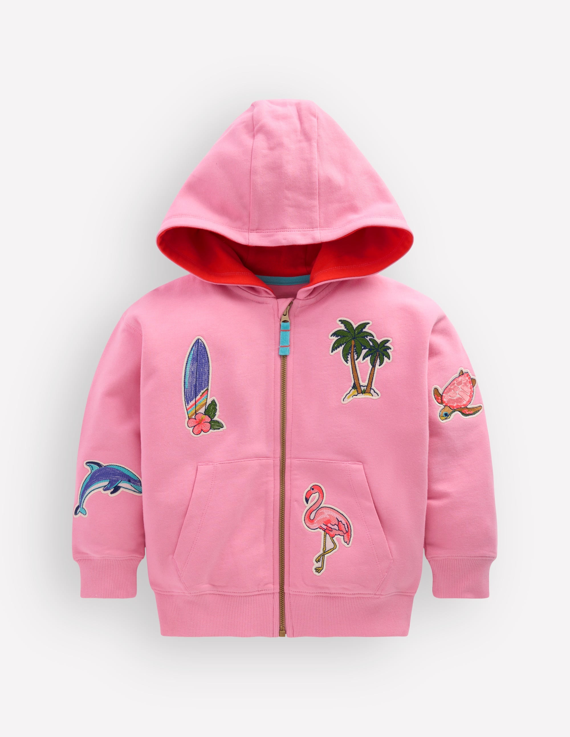 Badge Superstitch Hoodie-Bubblegum Pink Badges - Image 1