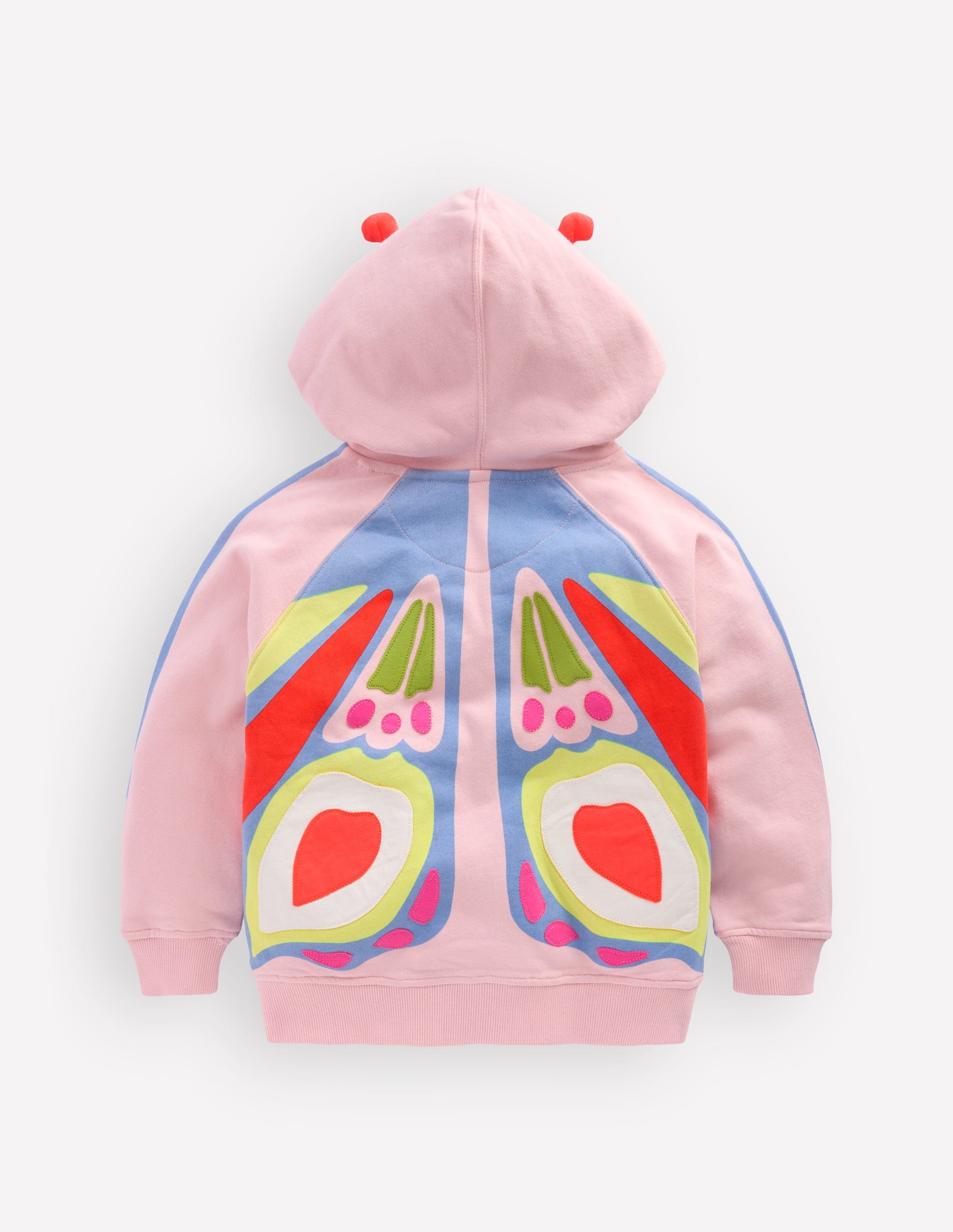 Novelty Relaxed Hoody-Pink Butterfly-2