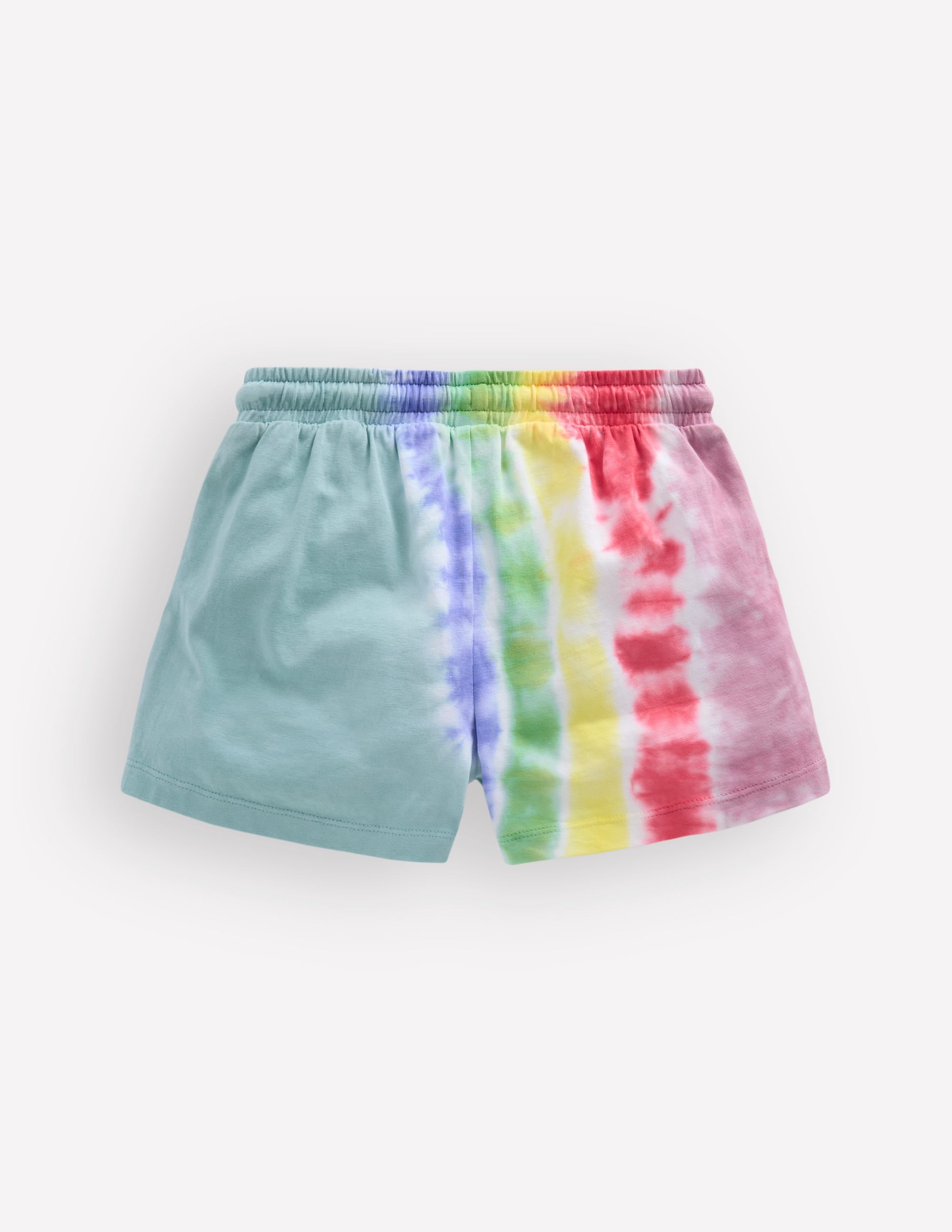 Tie Dye Logo Shorts-Dawn Blue Rainbow - Image 3