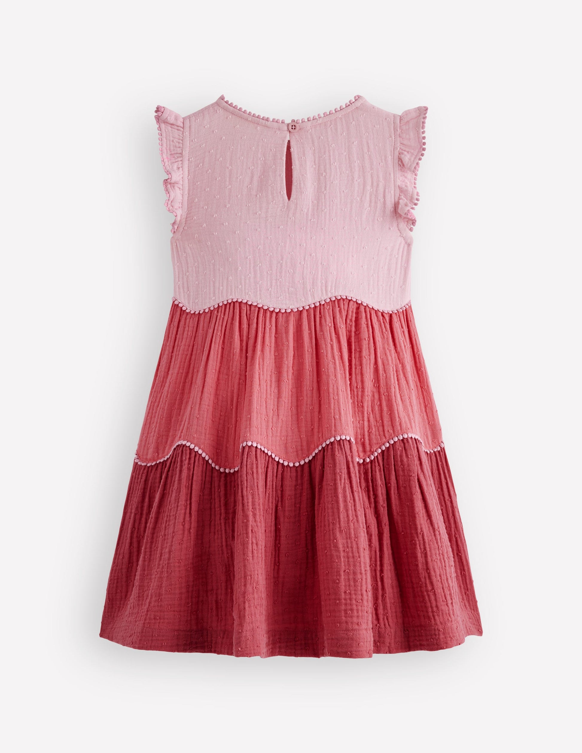 Boden Girls Double Cloth Twirly Dress in Pink | Size 7-8 Years Boden Girls Double Cloth Twirly Dress in Pink | Size 7-8 Years