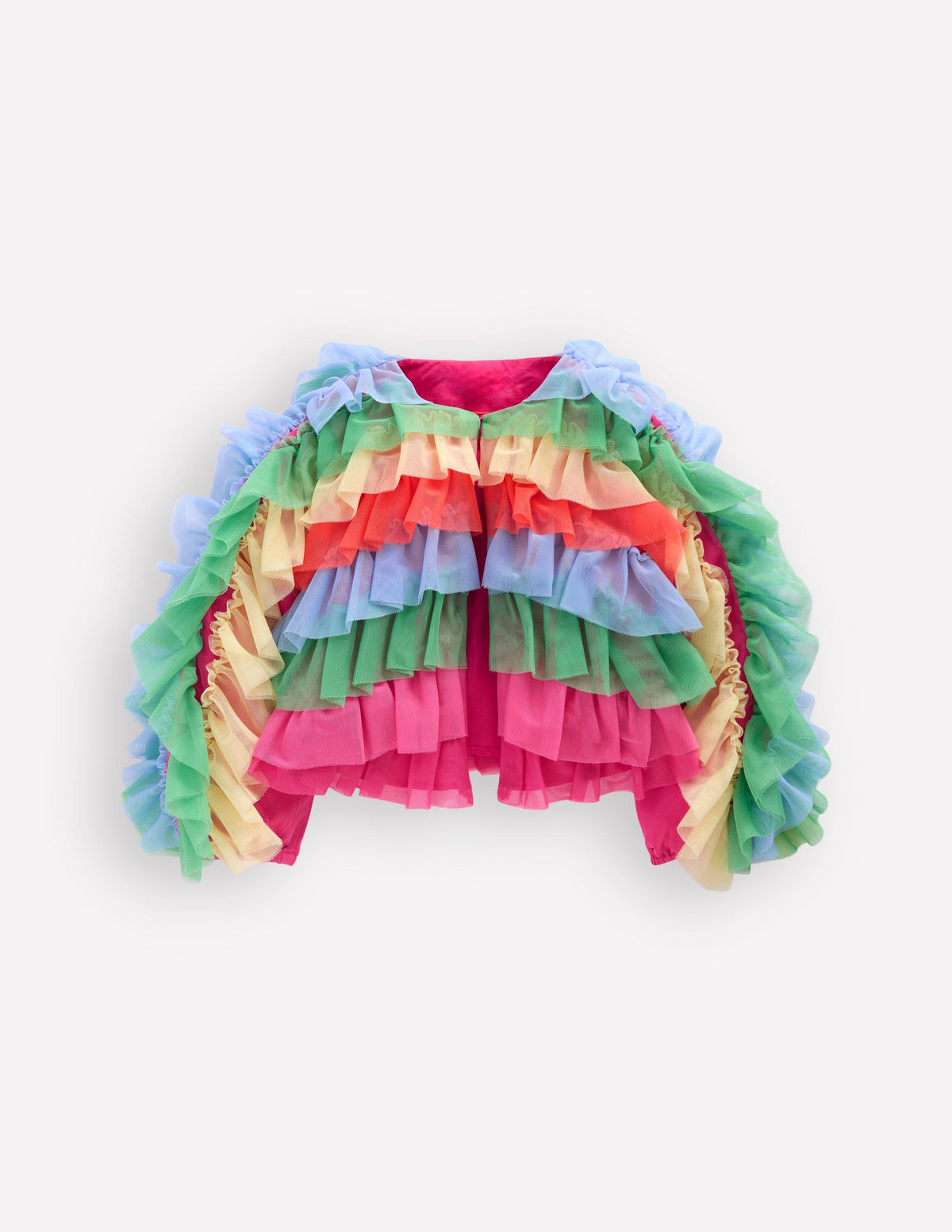 Rainbow Tulle Jacket-Multi Rainbow - Image 4