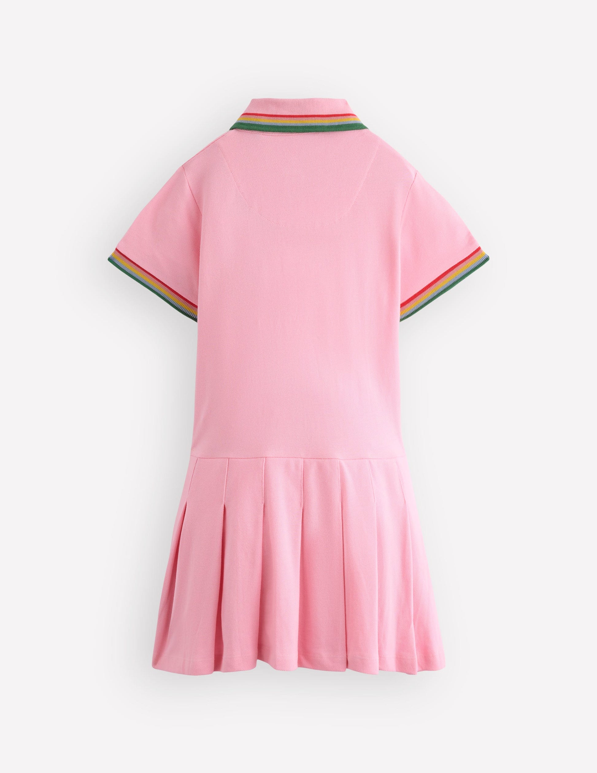 Boden Girls Pique Jersey Dress in Pink