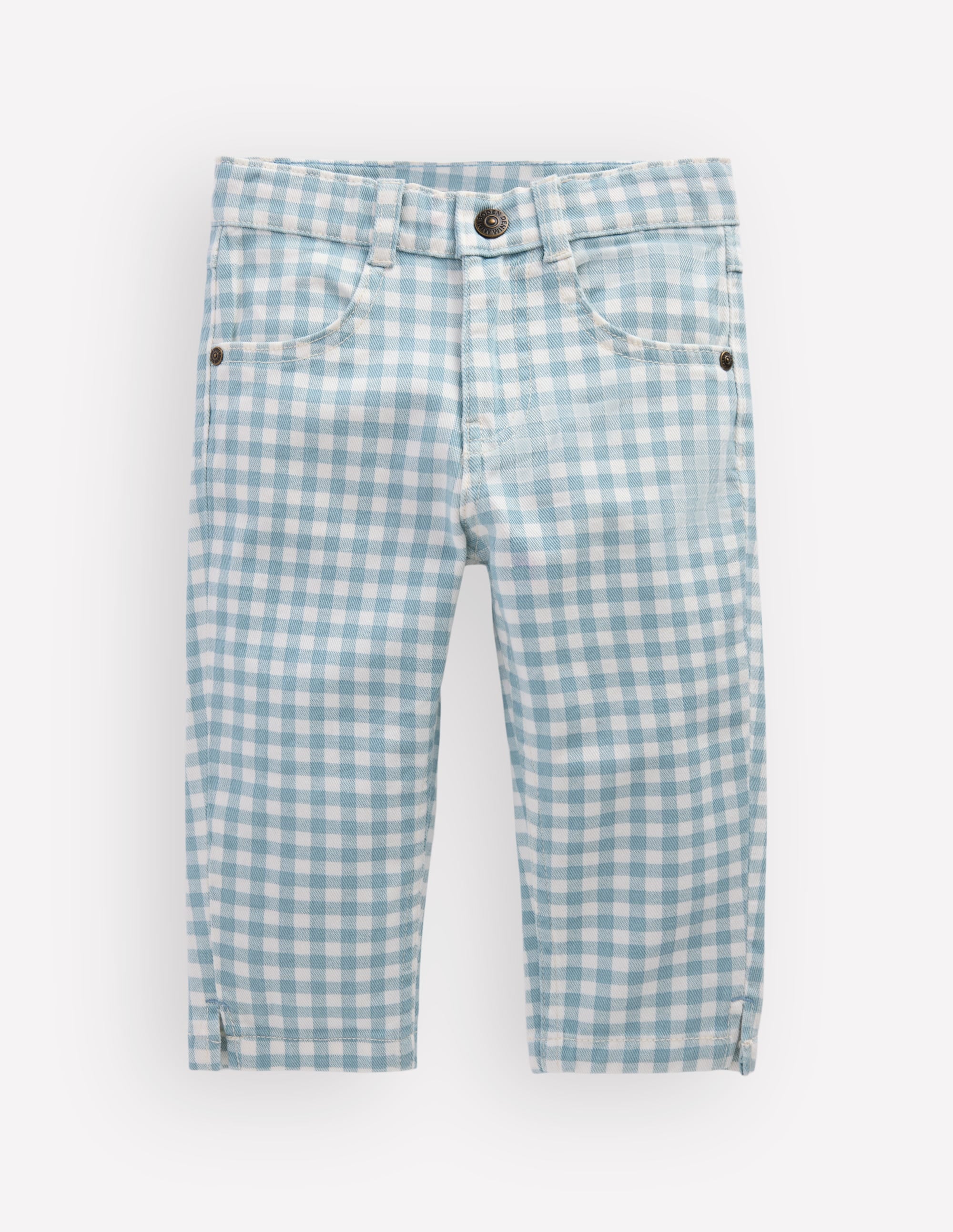 Capri Pants-Blue Gingham - Image 4