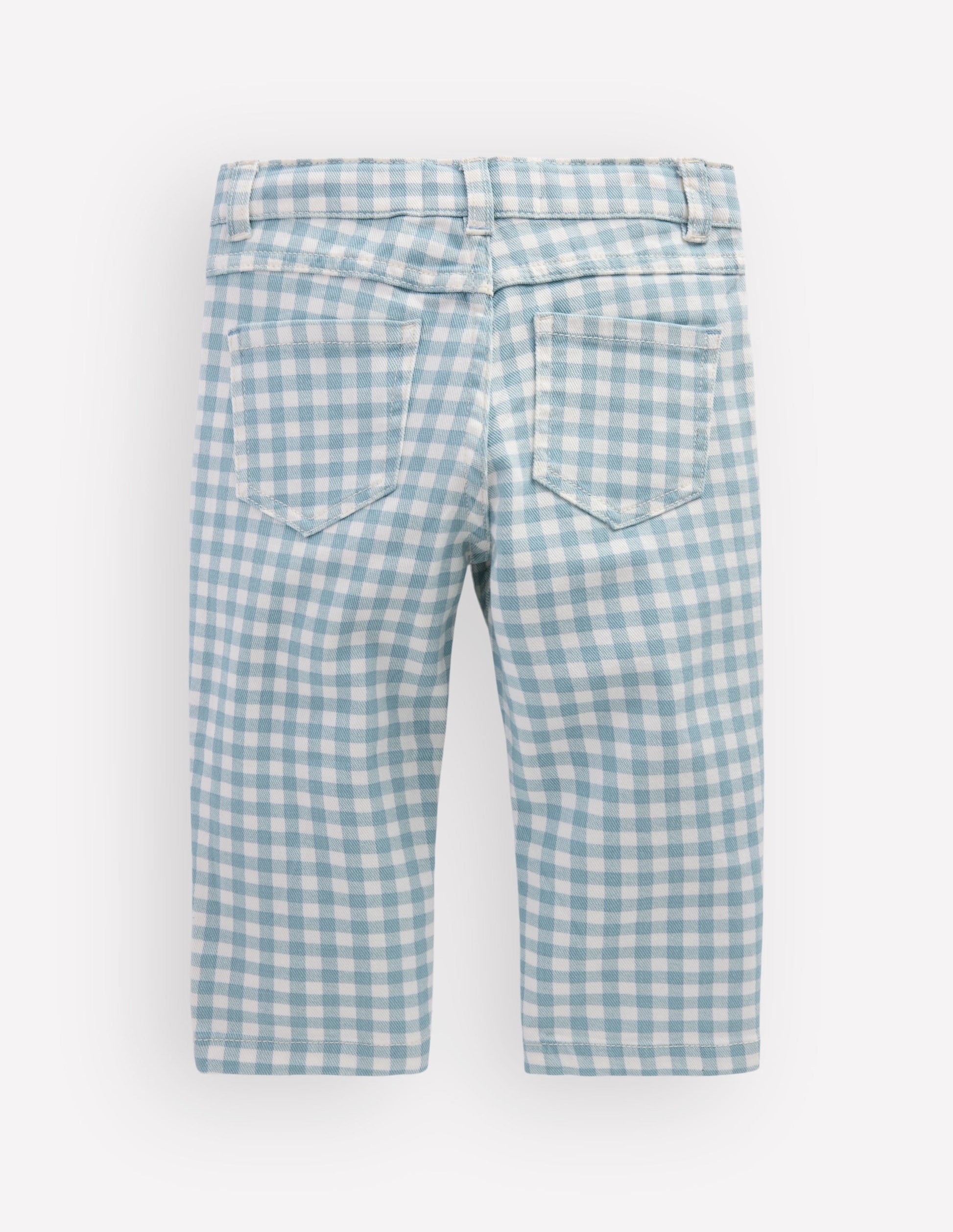 Capri Pants-Blue Gingham-5